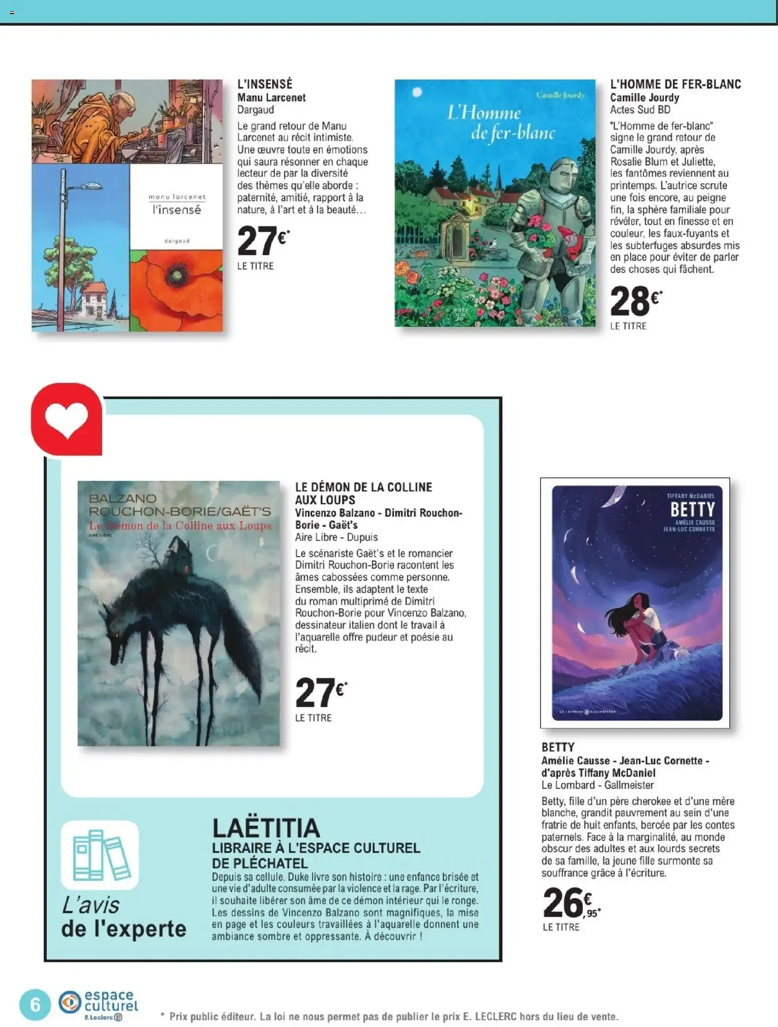 Espace Culturel E.Leclerc: Spécial BD & Manga du 13 octobre au 5 décembre 2026 - Catalogue page 6