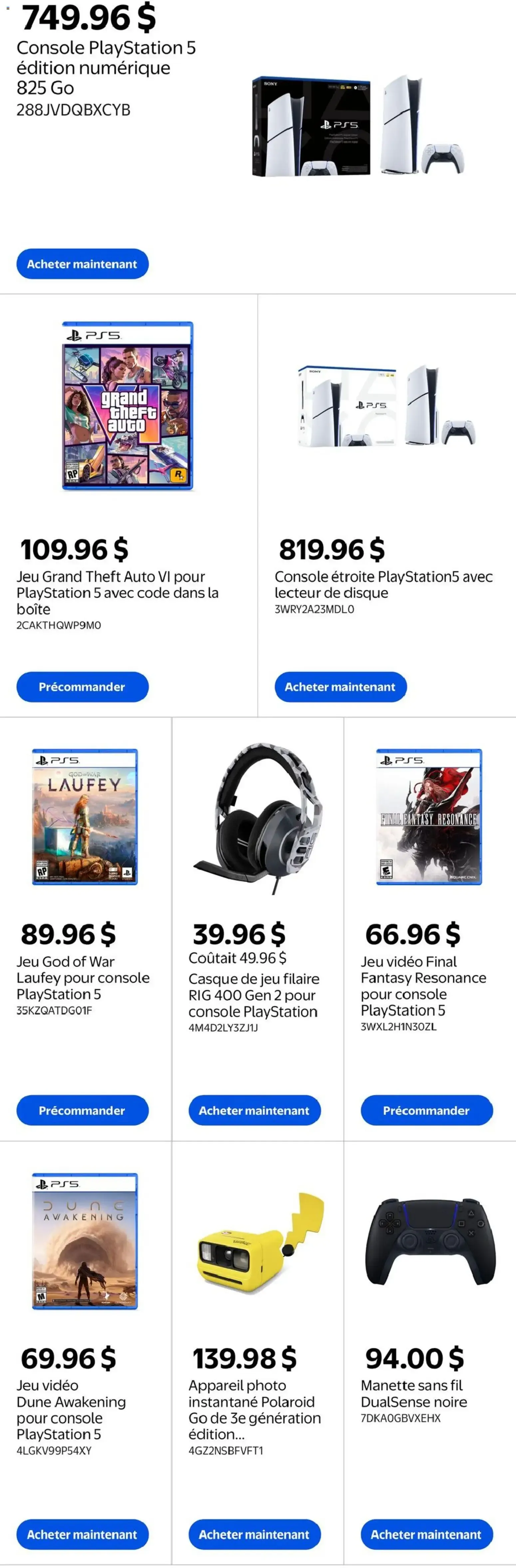 Walmart circulaire - Livret Jeux vidéo et divertissement from Oct 15, 2026 > weekly specials & deals from October 15 to October 28 2026 - flyer page 2