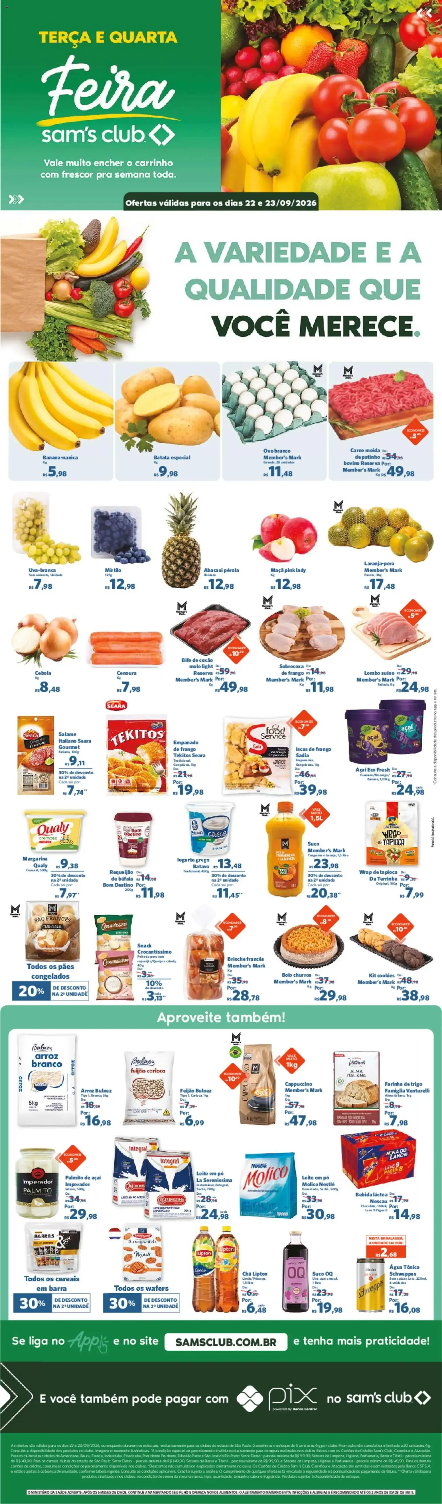 Encarte de Sam's Club - Ofertas da semana de 22/09/2026 | Promoções Online 22 de setembro até 23 de setembro 2026 - Pagina 1