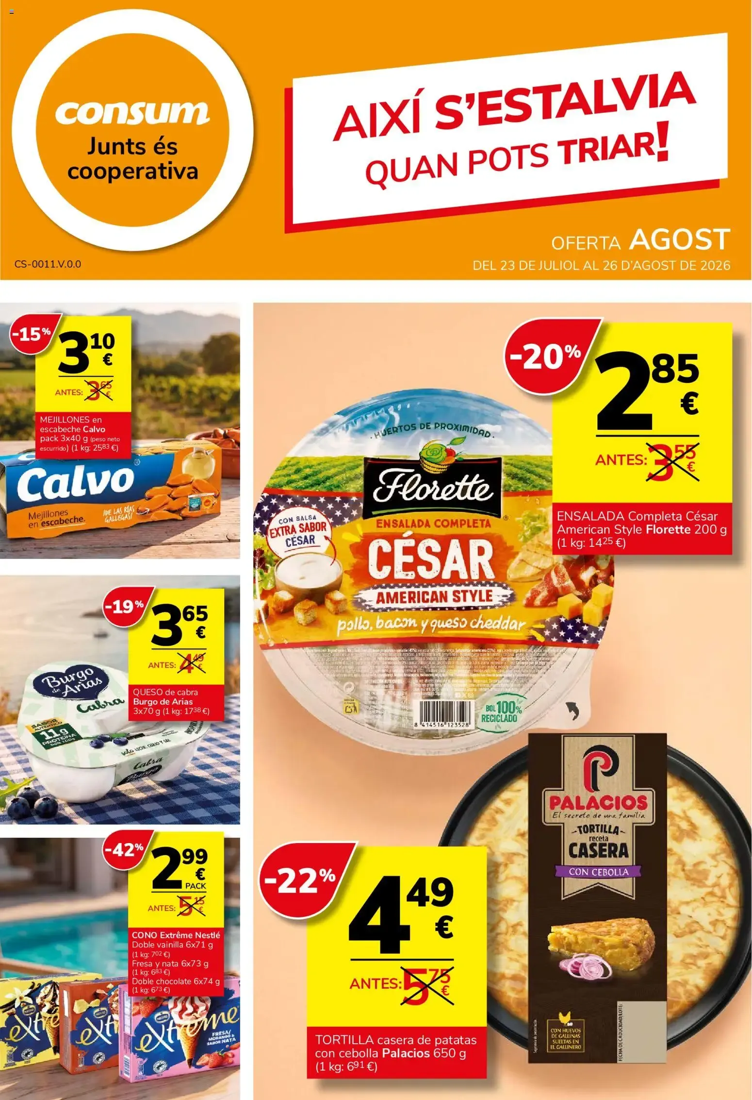 Consum folleto 23/07/2026 - 26/08/2026