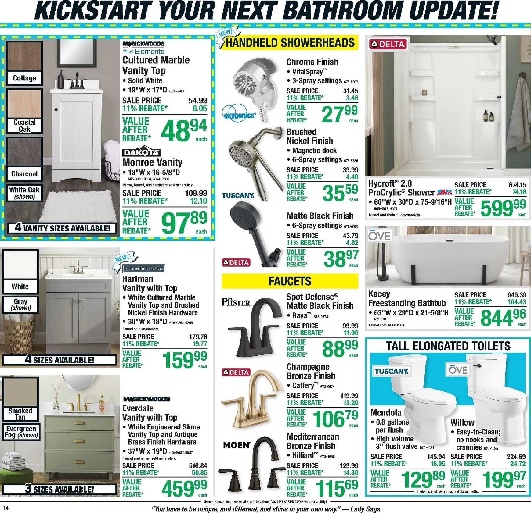 Weekly promotion Current Menards - 11% Rebate Sale leaflet valid from Thursday 09/24/2026 to Sunday 10/04/2026 spanning from September 24 to October 4 2026 - Page 20 for Catalogue 365