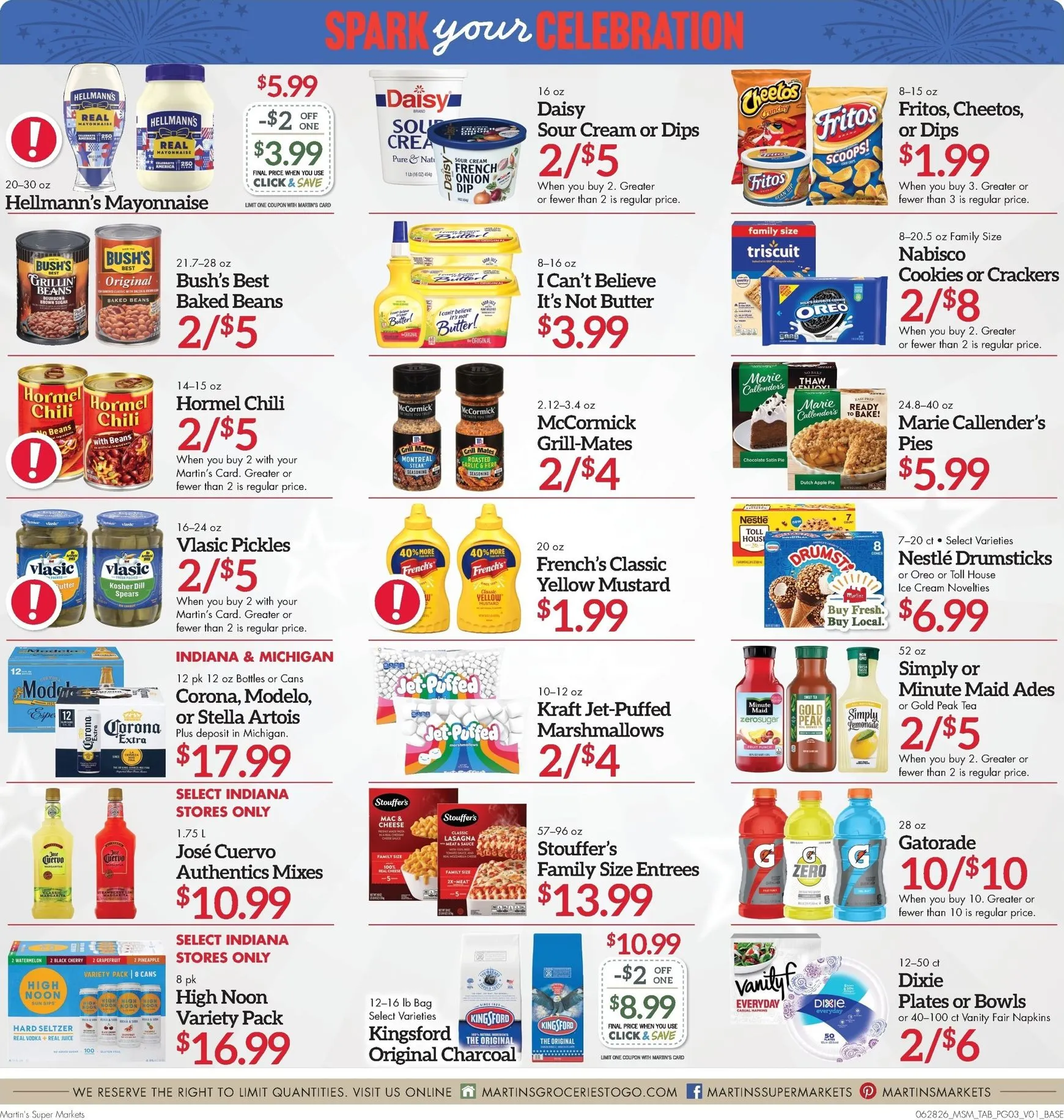Weekly ad Martin's Super Markets - Spark Your Celebration for the Fourth of July! from June 28 to July 4 2026 - Page 3