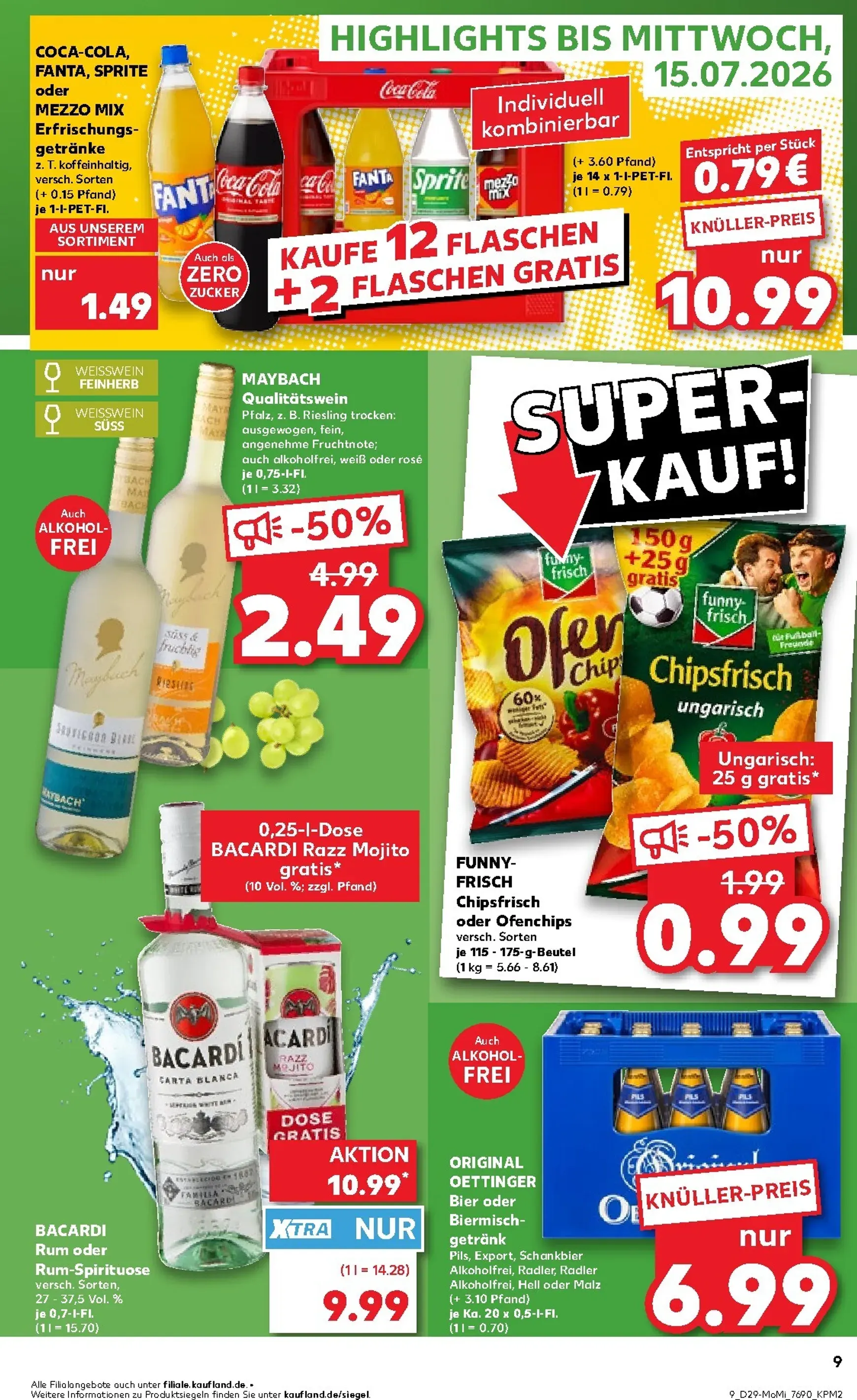 Kaufland - Angebote ab Montag Prospekt nächste Woche – von Montag 13.07.2026 bis Mittwoch 15.07.2026 von 13. Juli bis 15. Juli 2026 - Prospekt seite 9