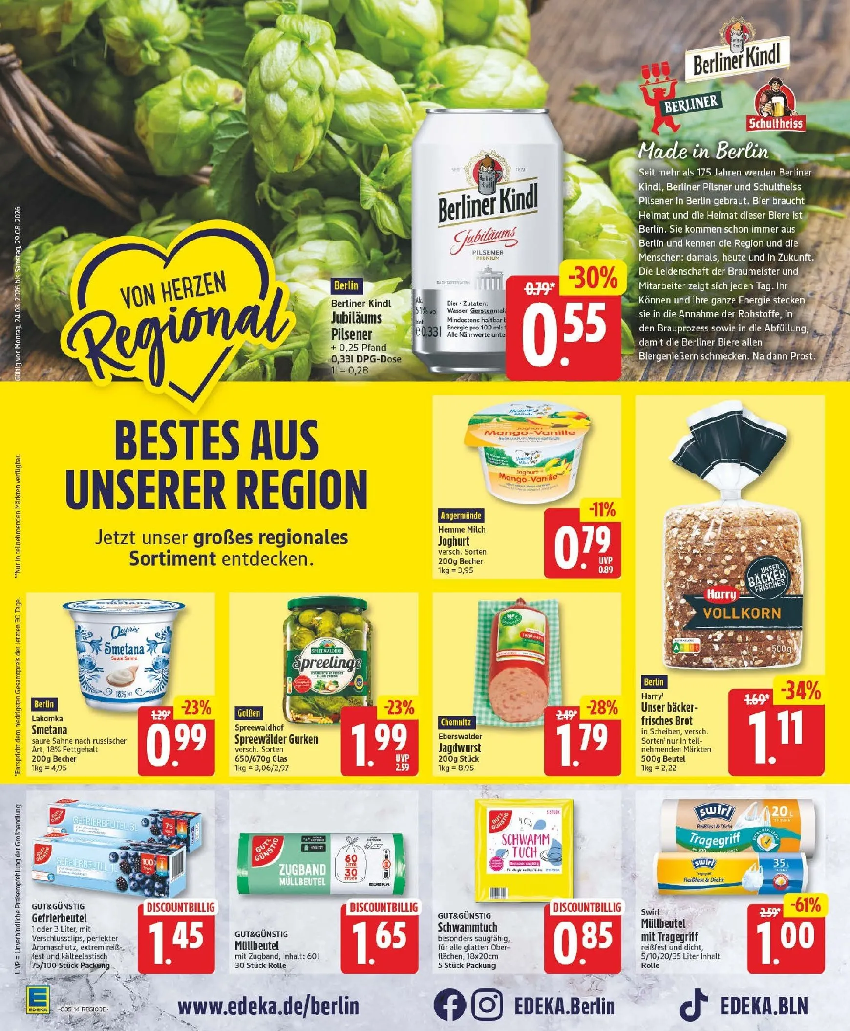 Edeka Prospekt nächste Woche – von Montag 24.08.2026 bis Samstag 29.08.2026 von 24. August bis 29. August 2026 - Prospekt seite 16