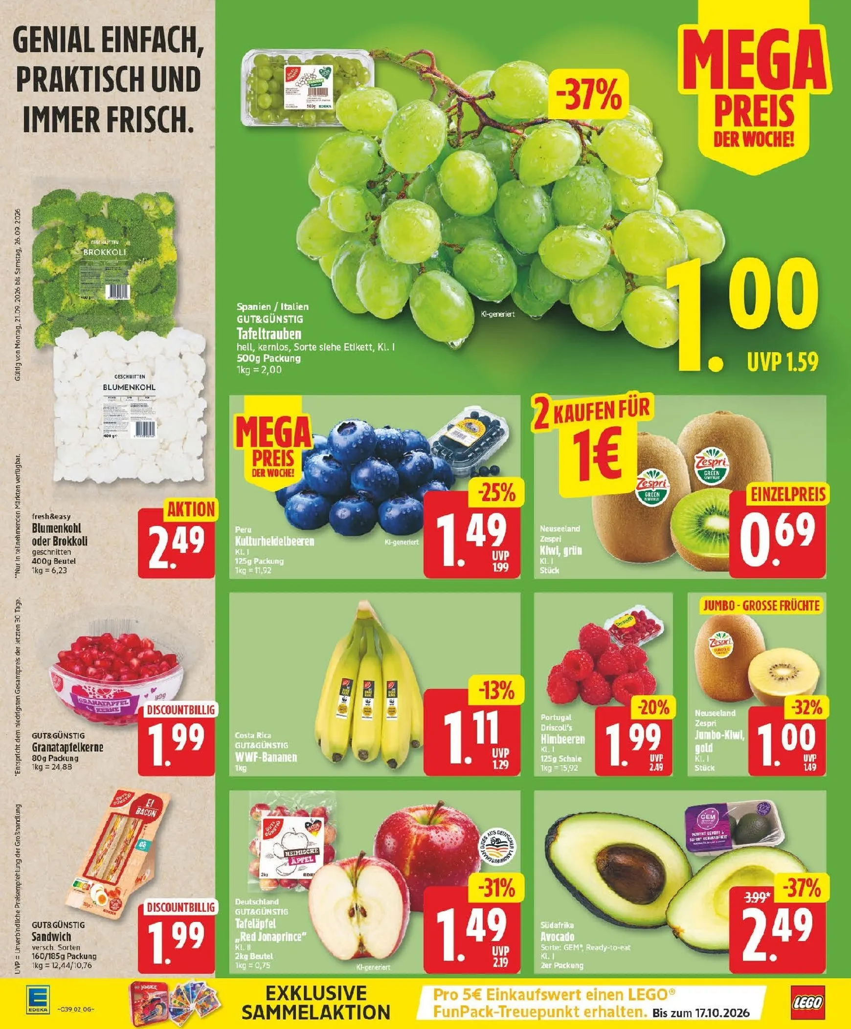 MIT DER EDEKA APP SPARST DU NOCH MEHR! von 21. September bis 26. September 2026 - Prospekt seite 2