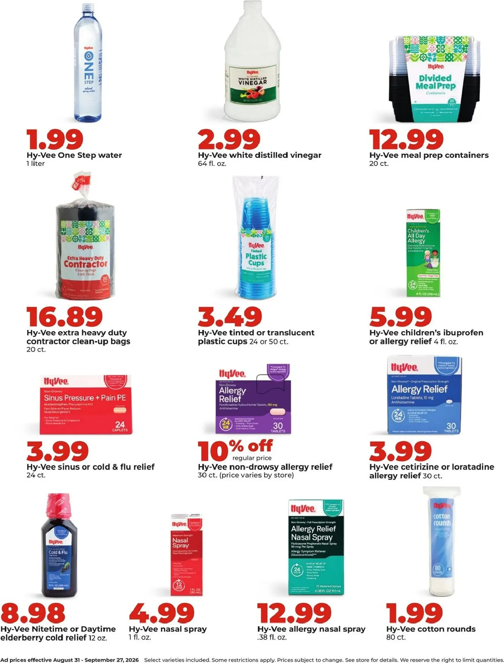 Weekly ad Current Hy Vee - September leaflet valid from Monday 08/31/2026 to Sunday 09/27/2026 from August 31 to September 27 2026 - Page 18
