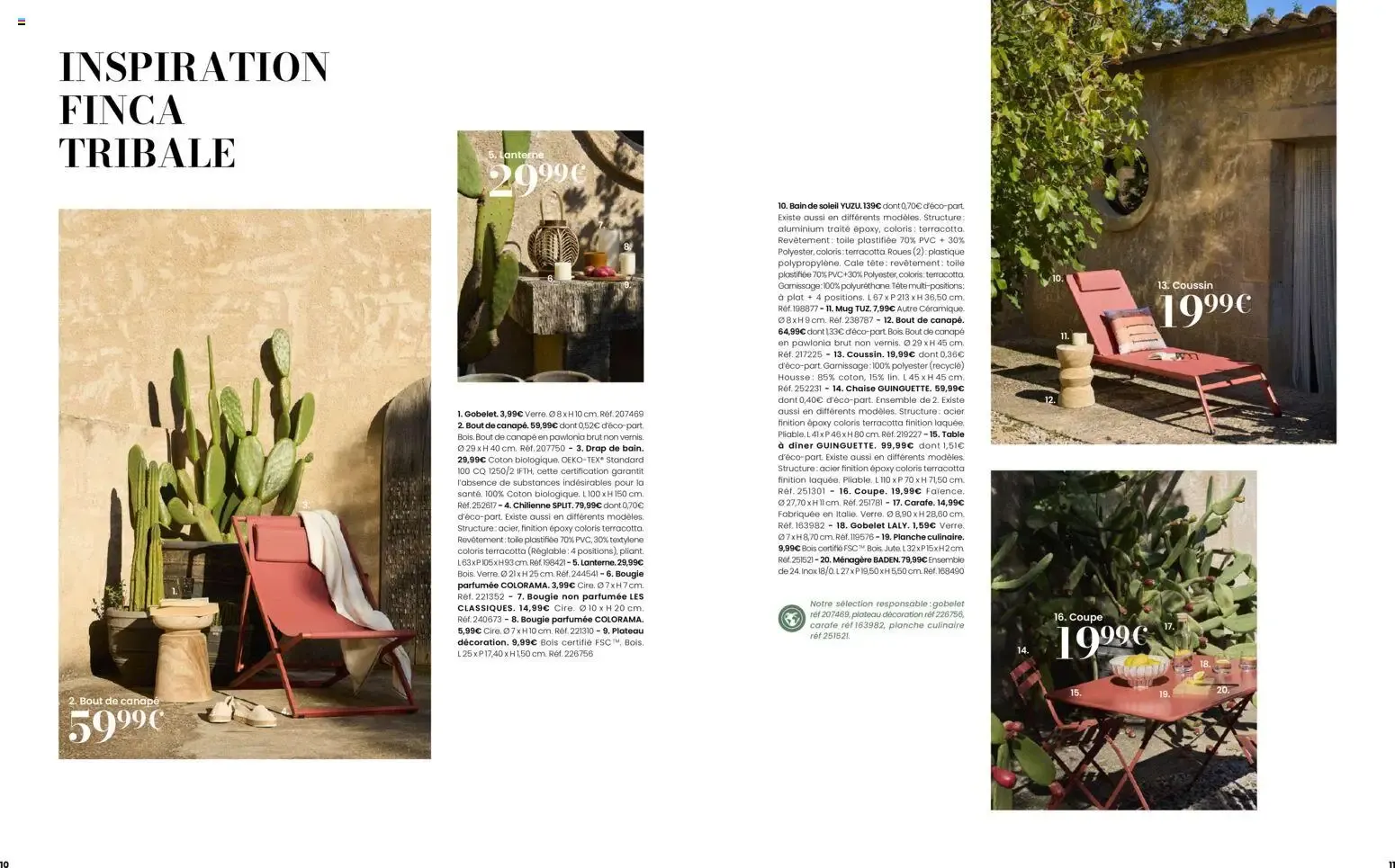 Maisons du Monde Évasion Estivale Collection Outdoor 2026 du 2 septembre au 31 décembre 2026 - Catalogue page 6