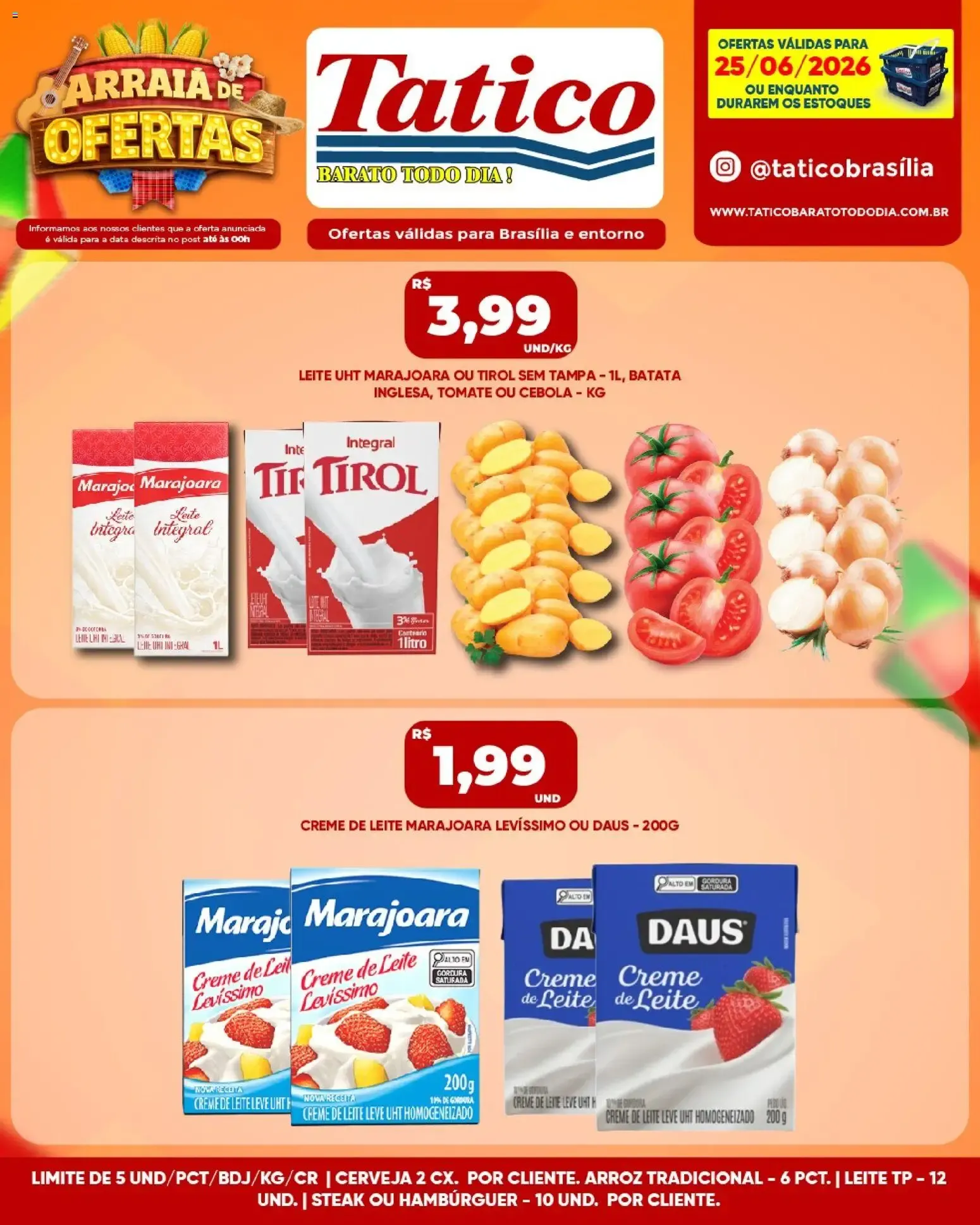 Tatico ofertas do Dia de 25/06/2026 | Promoções Online
