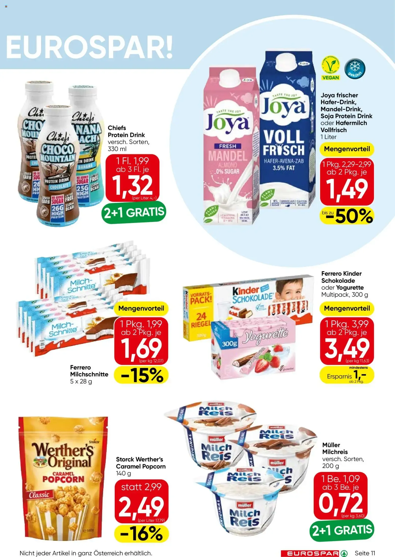 Eurospar Flugblatt von 01.07.2026 - Aktuelle Angebote von 1. Juli bis 15. Juli 2026 - Flugblätt seite  11