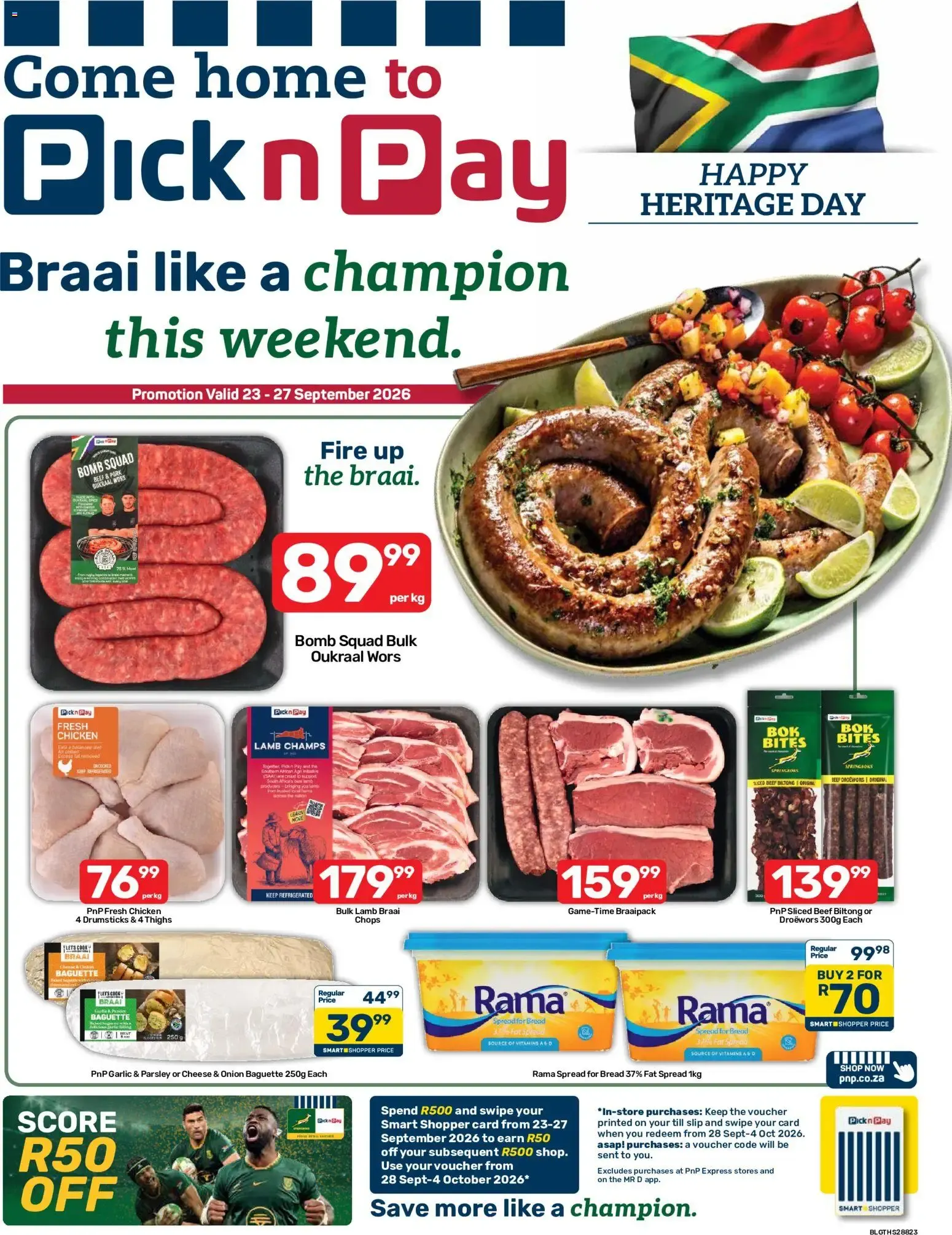Pick n Pay Inland Provinces - Braai Specials (23/09/2026 - 27/09/2026) Online from 23 September to 27 September 2026 - Catalogue Page 1
