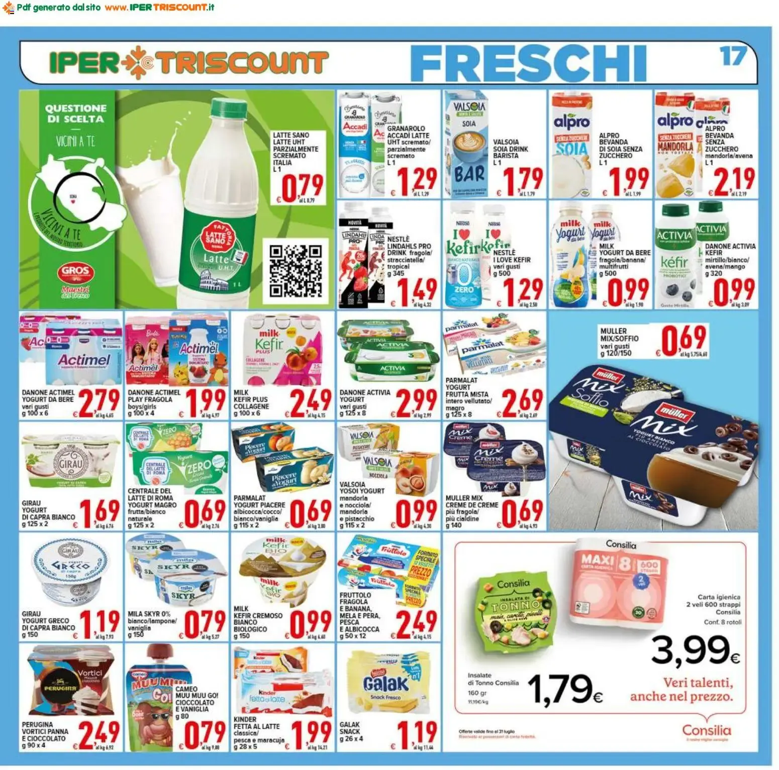 Ipertriscount volantino dal 22/07/2026 - online Offerte da 22 luglio a 30 luglio di 2026 - Pagina del volantino 17