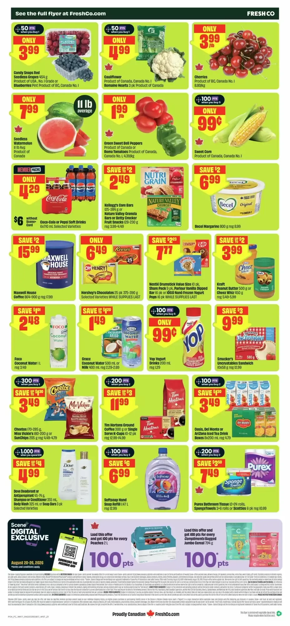 FreshCo Flyer: Grand Opening Continues from August 20 to August 26 2026 - flyer page 2