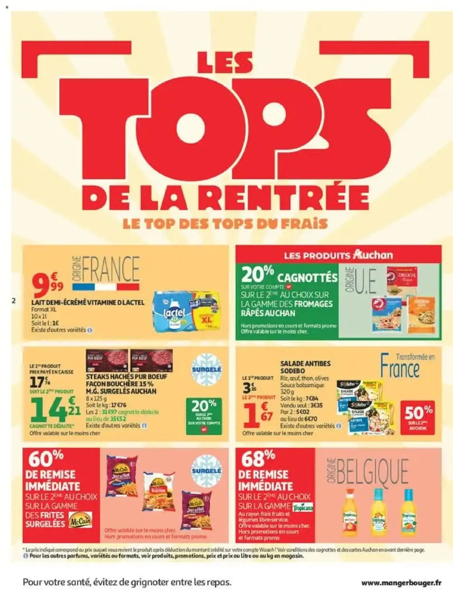 Auchan Tops rentrée supers à partir du 01/09/2026 - promo en ligne du 1 septembre au 12 septembre 2026 - Catalogue page 2