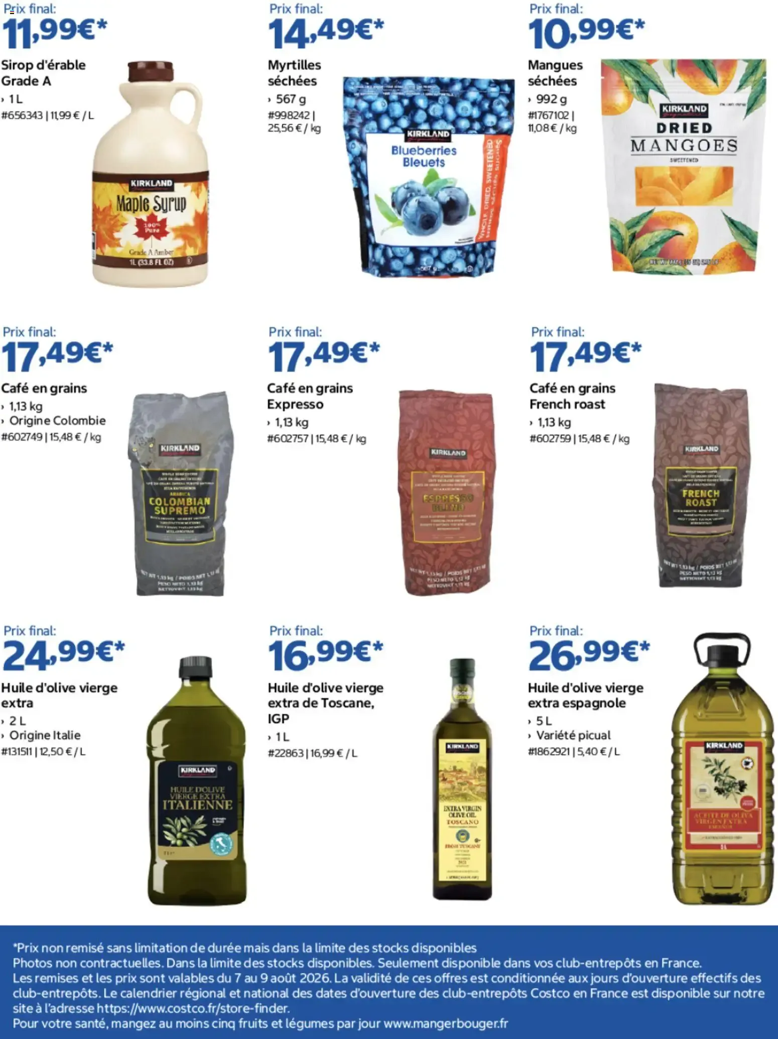 Costco Kirkland signature du 7 août au 9 août 2026 - Catalogue page 4