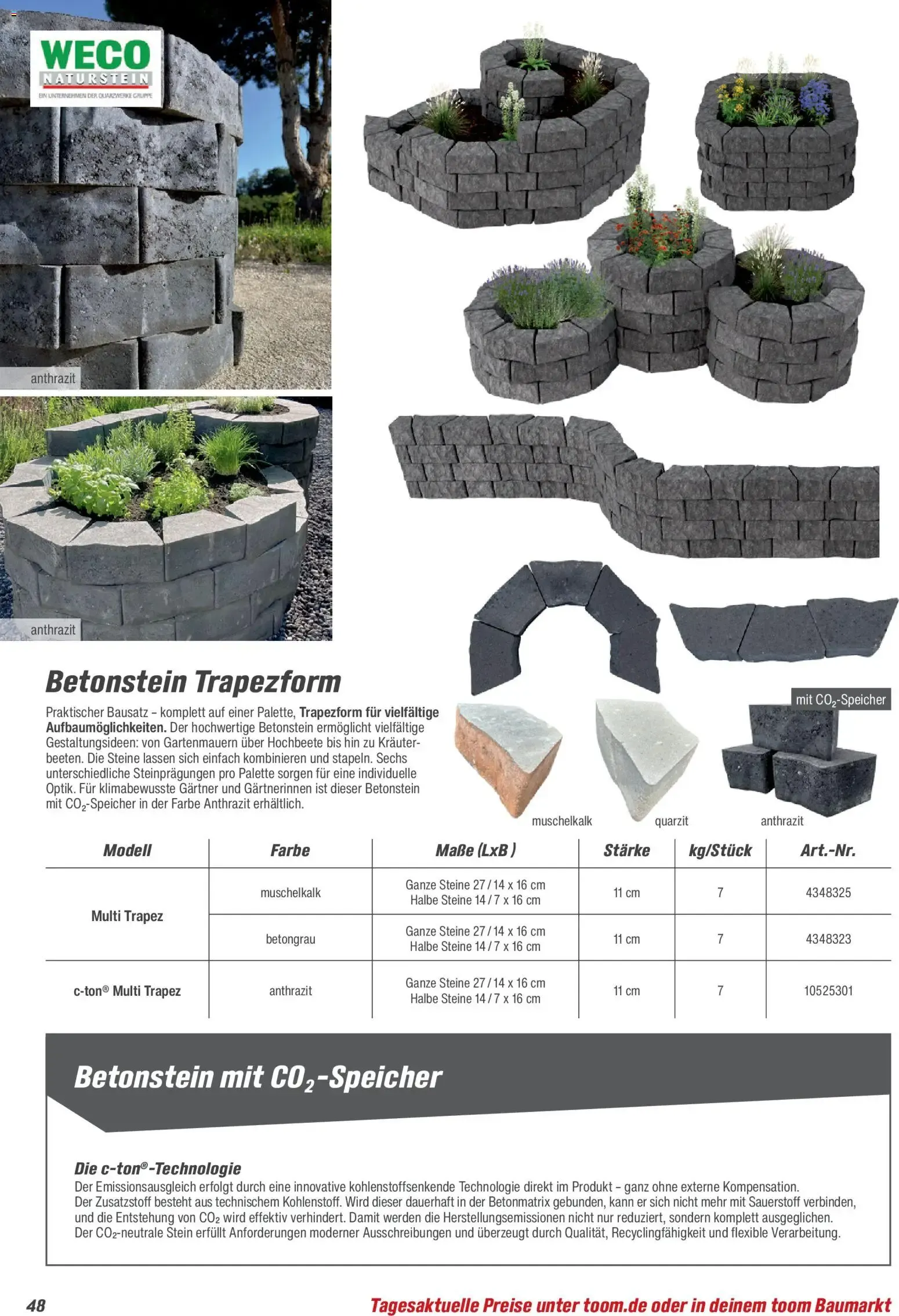 Toom Baumarkt Gartenbaustoffe 2026 (ab 20.02.2026) zum Blättern von 20. Februar bis 30. Juni 2026 - Prospekt seite 48