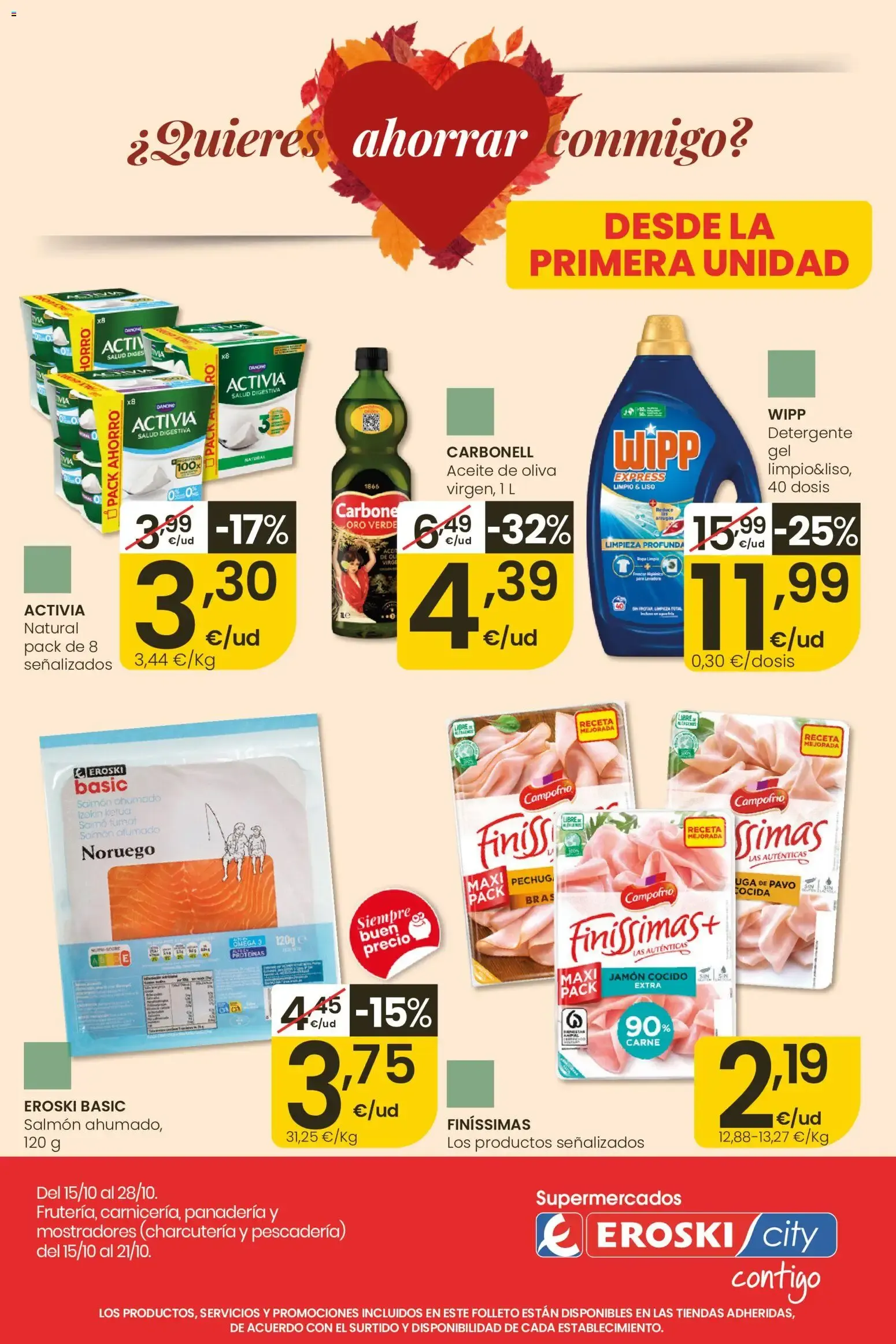 Catálogo de Eroski folleto del 15/10/2026 15 de octubre al 28 de octubre 2026 - Página 1