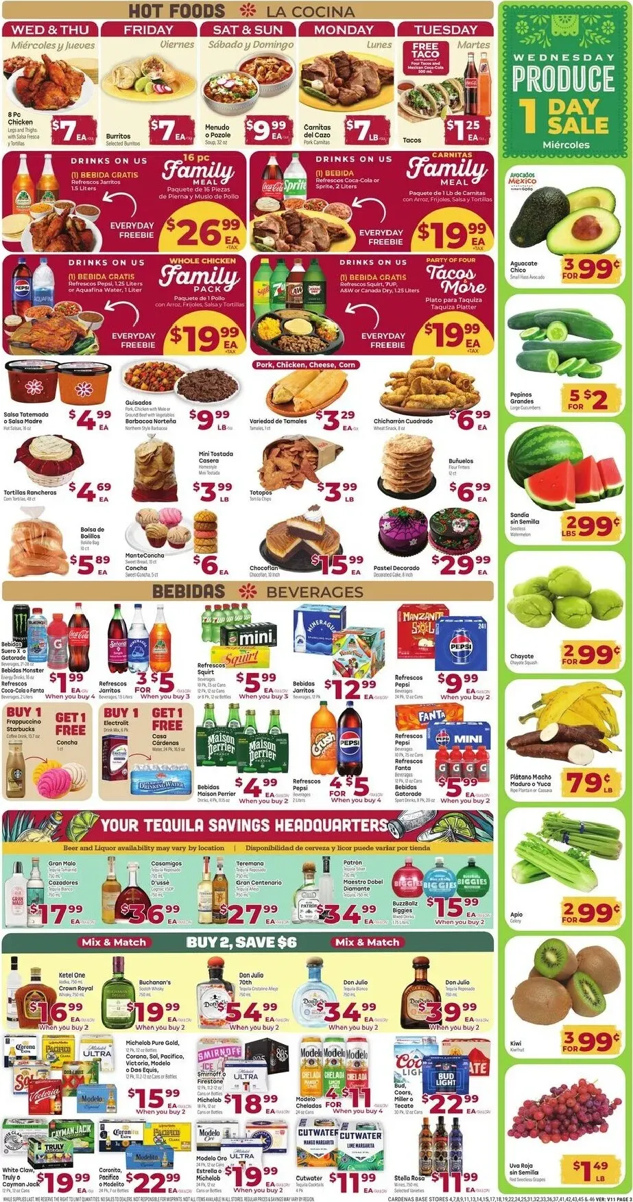 Weekly promotion Current Cardenas Markets leaflet valid from Wednesday 10/21/2026 to Tuesday 10/27/2026 spanning from October 21 to October 27 2026 - Page 3 for Catalogue 365
