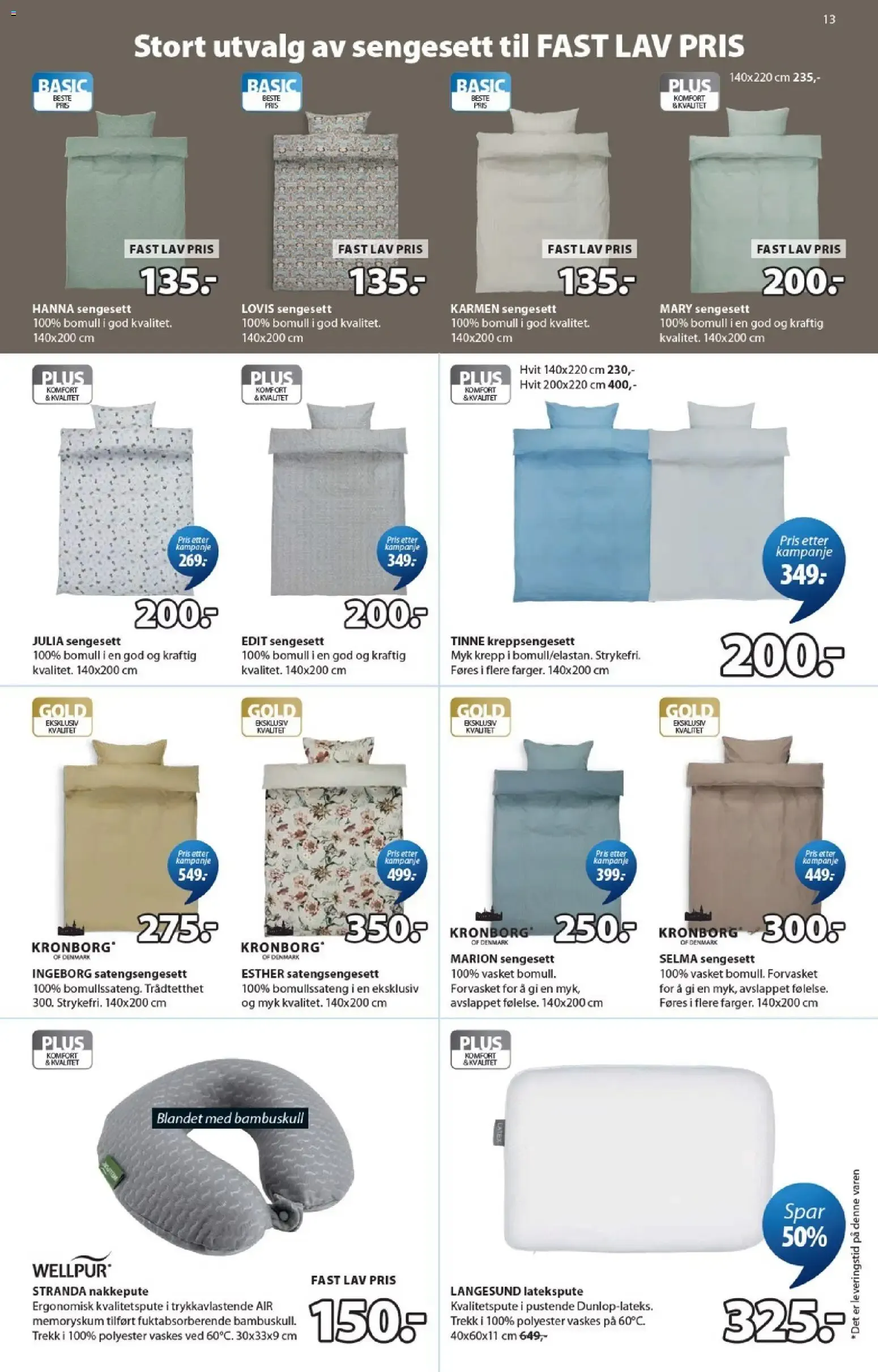 JYSK: Små priser og store besparelser fra 5. oktober til 17. oktober 2026 - kundeavisside 13
