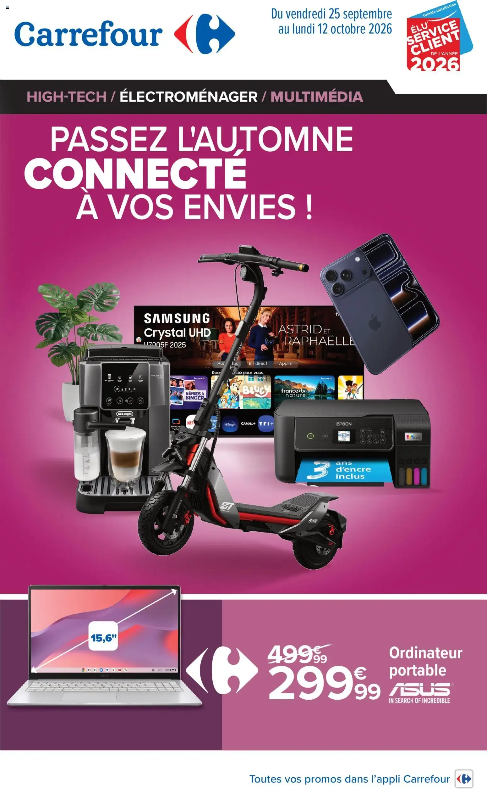 Carrefour Passez l'automne connecté à vos envies à partir du 25/09/2026 - promo en ligne du 25 septembre au 12 octobre 2026 - Catalogue page 1