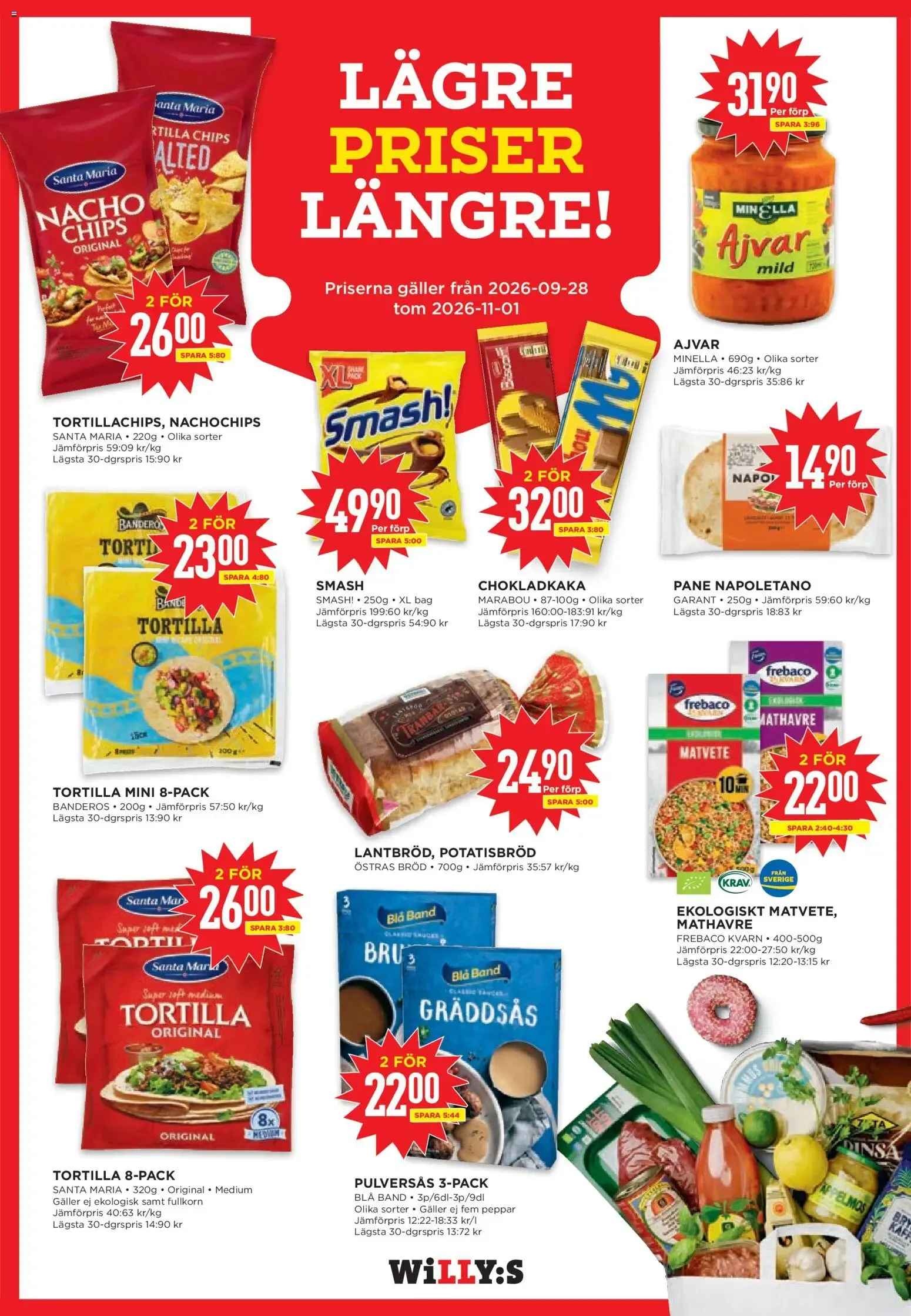 Willys erbjudanden från 26/10/2026 - 01/11/2026 > Reklamblad nuvarande rabatter från 26 oktober till 1 november 2026 - Reklamblad sidor 12