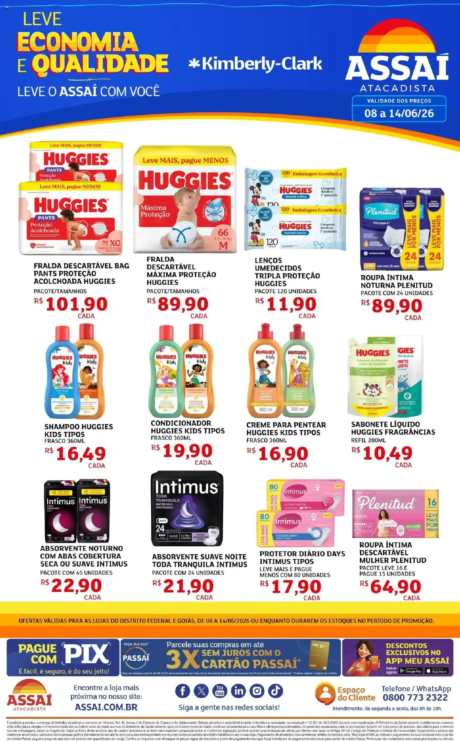 Encarte de Assaí Atacadista ofertas - DF de 08/06/2026 | Promoções Online 8 de junho até 14 de junho 2026 - Pagina 1
