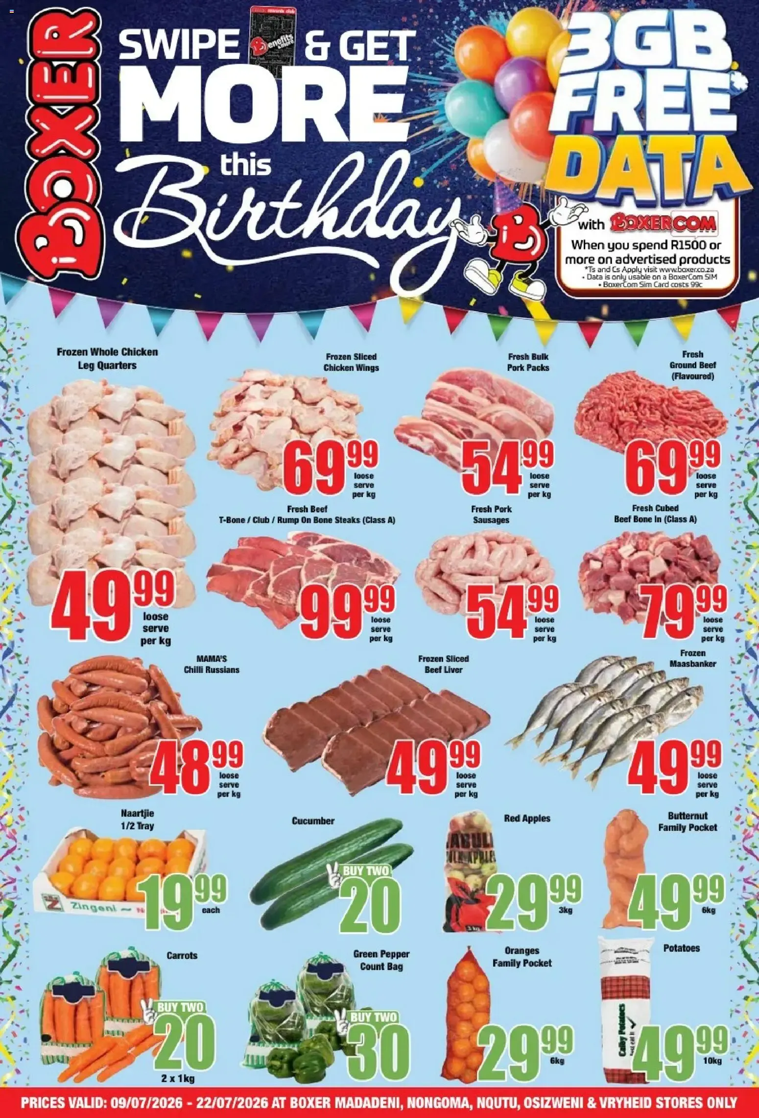 Boxer: Swipe & Get More this Birthday from 9 July to 22 July 2026 - Catalogue Page 1