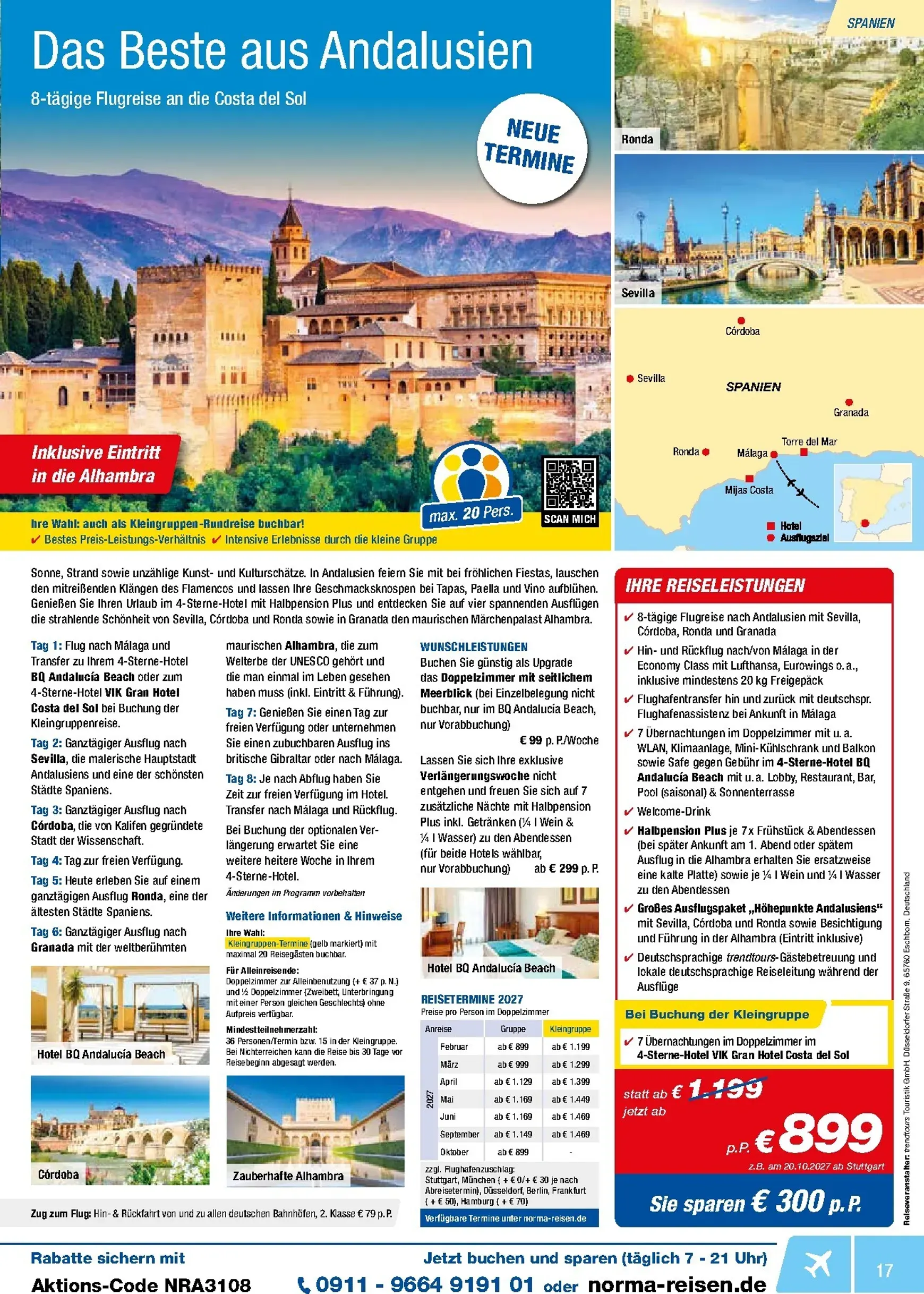 Norma - Reisen Prospekt – von Samstag 01.08.2026 bis Montag 31.08.2026 von 1. August bis 31. August 2026 - Prospekt seite 17