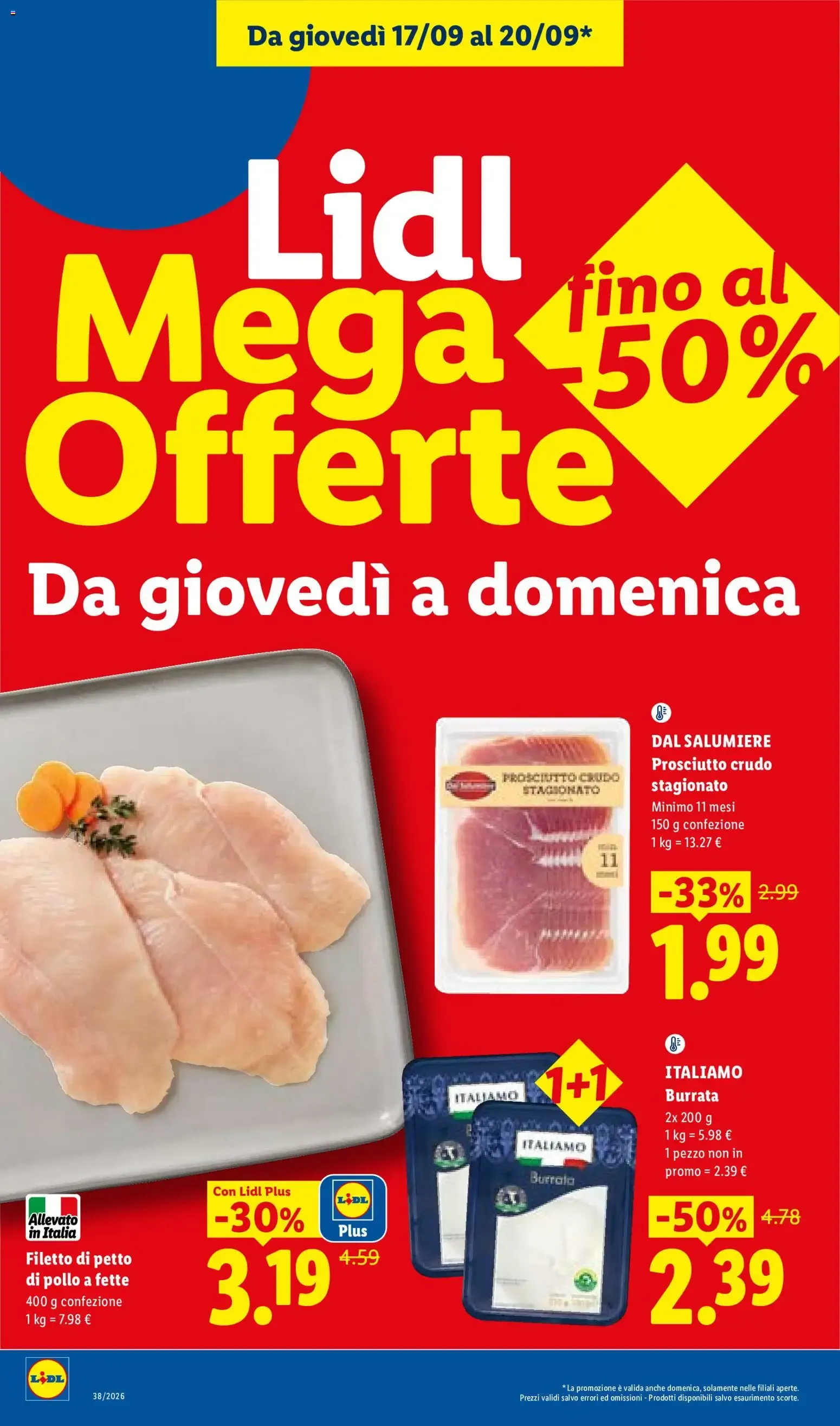 Lidl XXL Grande formato, grande convenienza y Mega Offerte da 17 settembre a 23 settembre di 2026 - Pagina del volantino 2