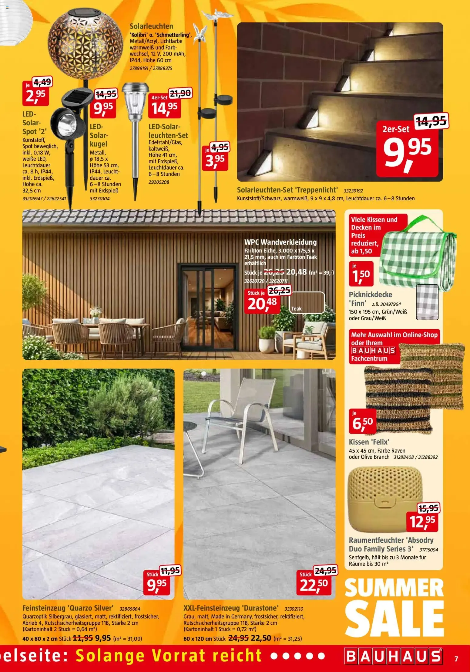 Bauhaus Summer Sale von 18. Juli bis 1. August 2026 - Prospekt seite 7
