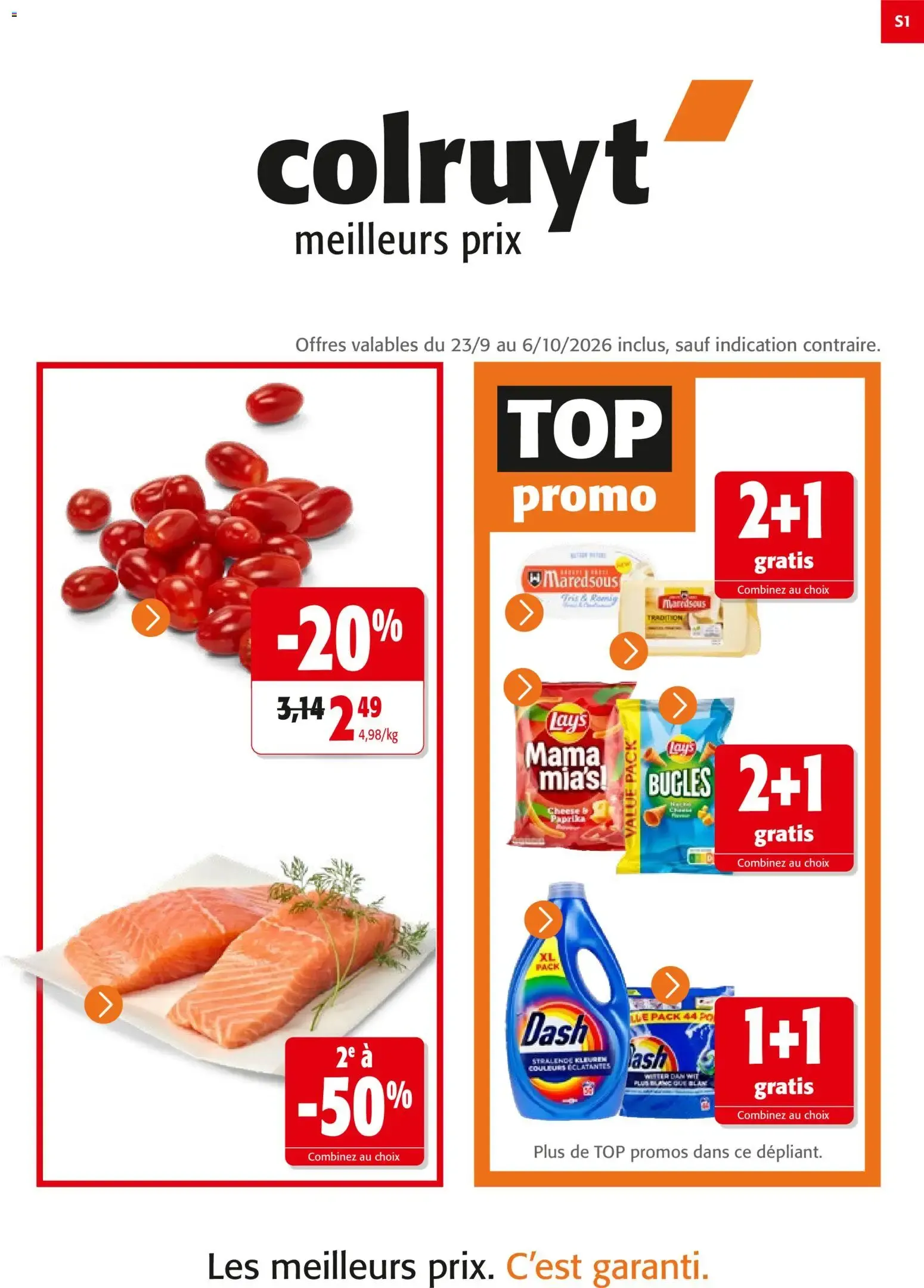 Colruyt catalogue à partir du 23/09/2026 - promo en ligne du 23 septembre au 6 octobre 2026 - Catalogue page 1