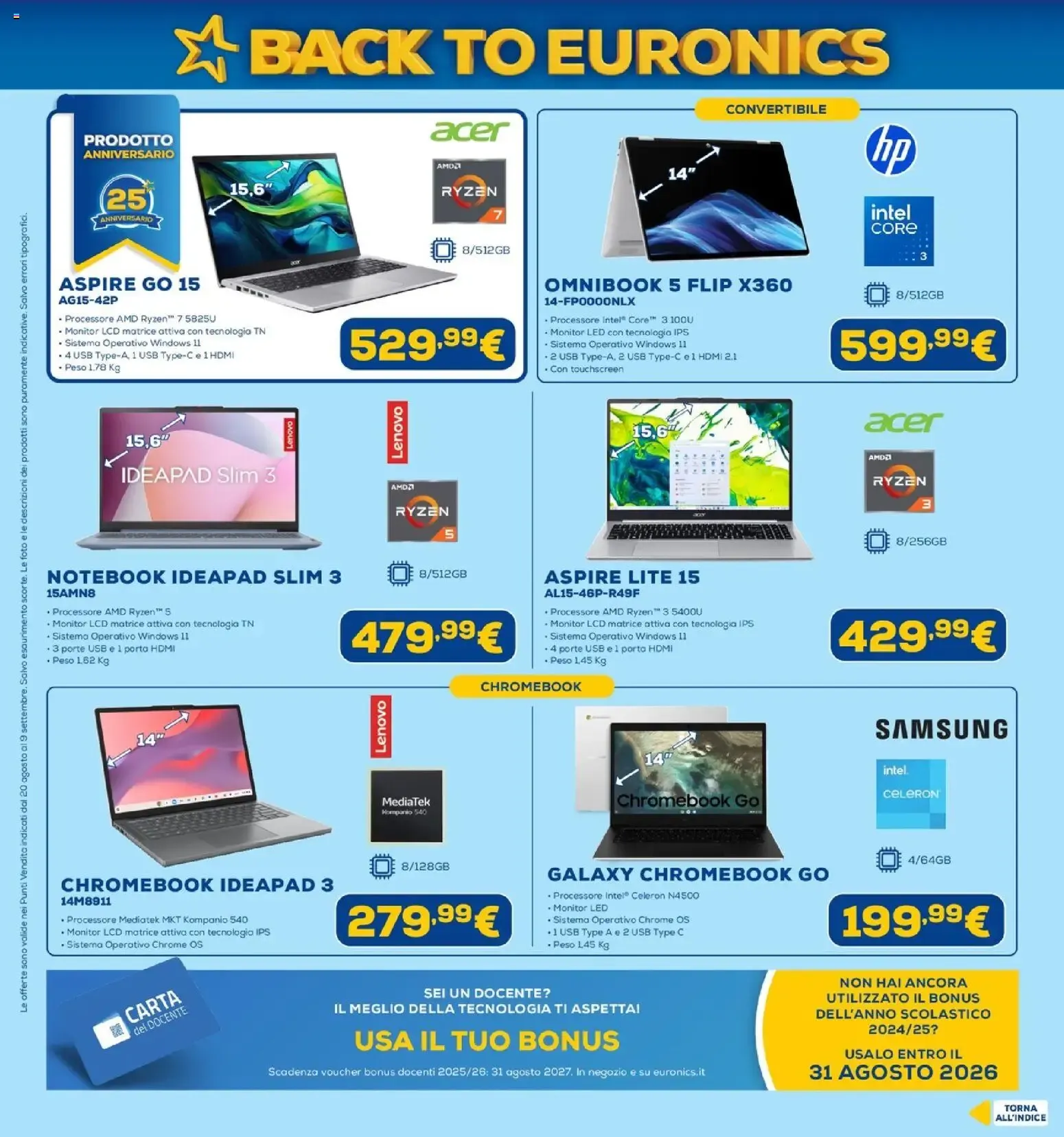 BACK TO EURONICS da 20 agosto a 9 settembre di 2026 - Pagina del volantino 5