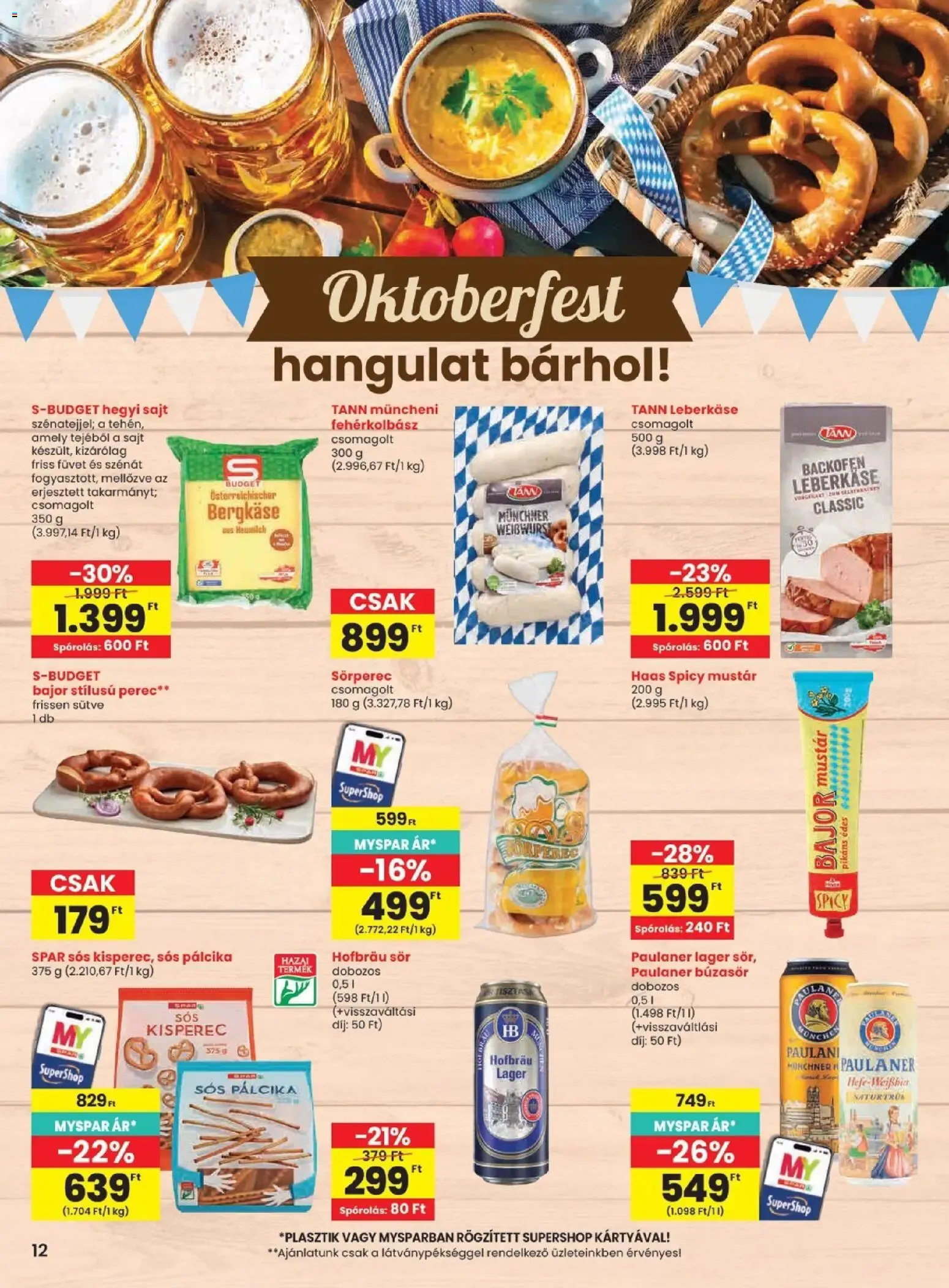 Katalógus Spar akciós újság - 2026.09.17.-tól szeptember 17.-tól szeptember 23.-ig 2026. - Oldal 12
