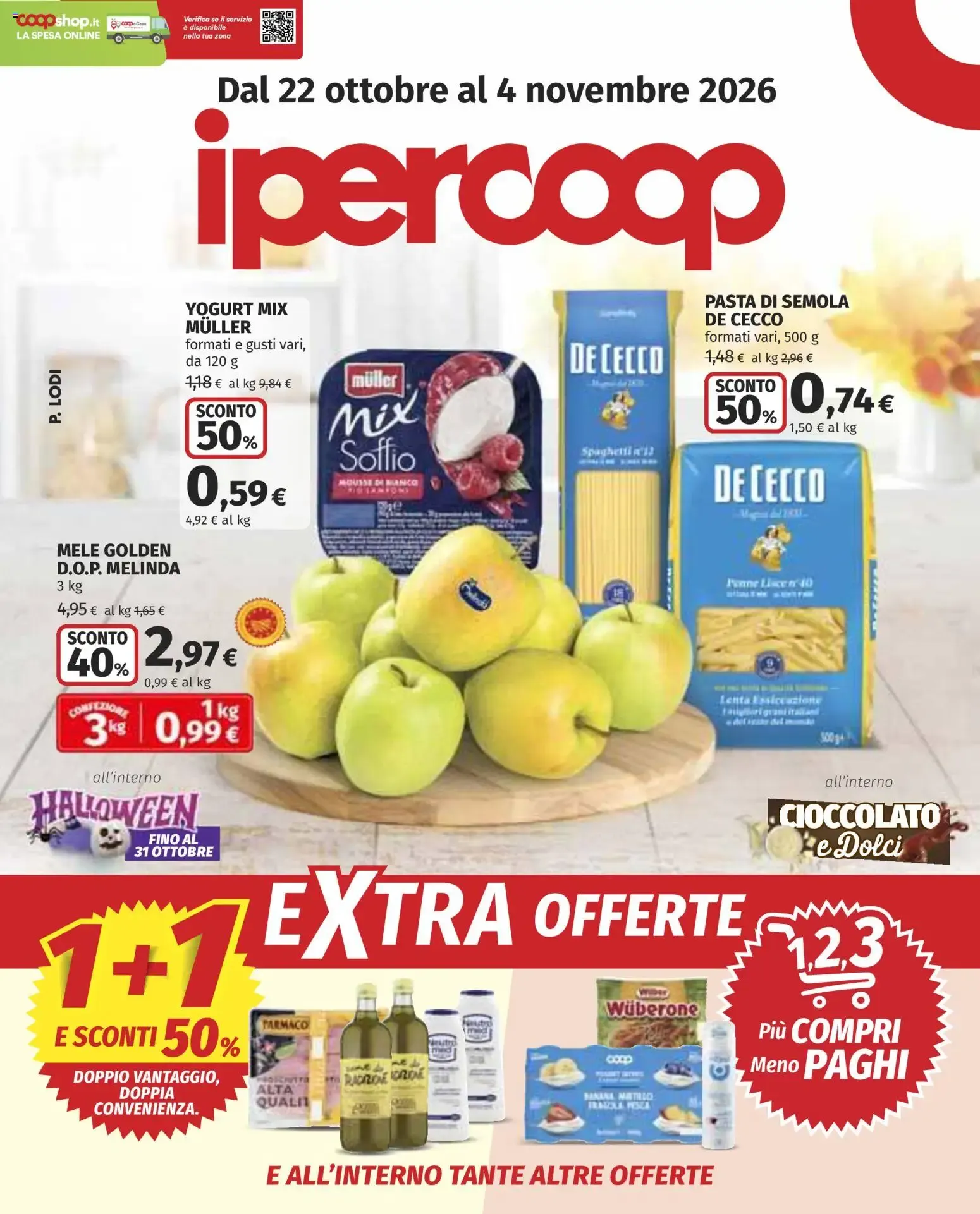 Anteprima volantino Ipercoop dal 22/10/2026 - nuovo offerte
