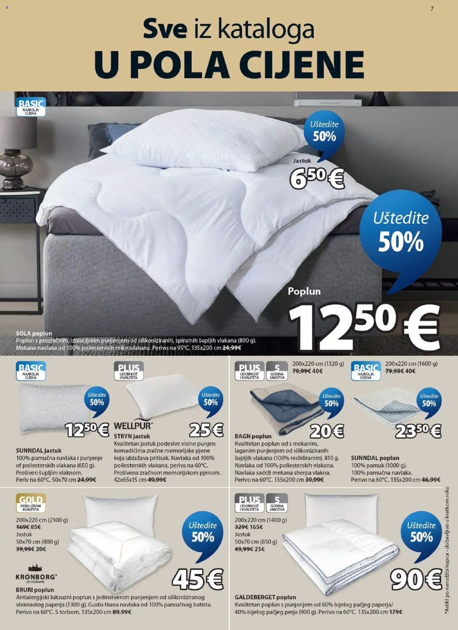 Katalog Sve iz kataloga U POLA CIJENE (Todo del catálogo a mitad de precio) od 5. kolovoza do 18. kolovoza 2026. - Pregled Stranica 7