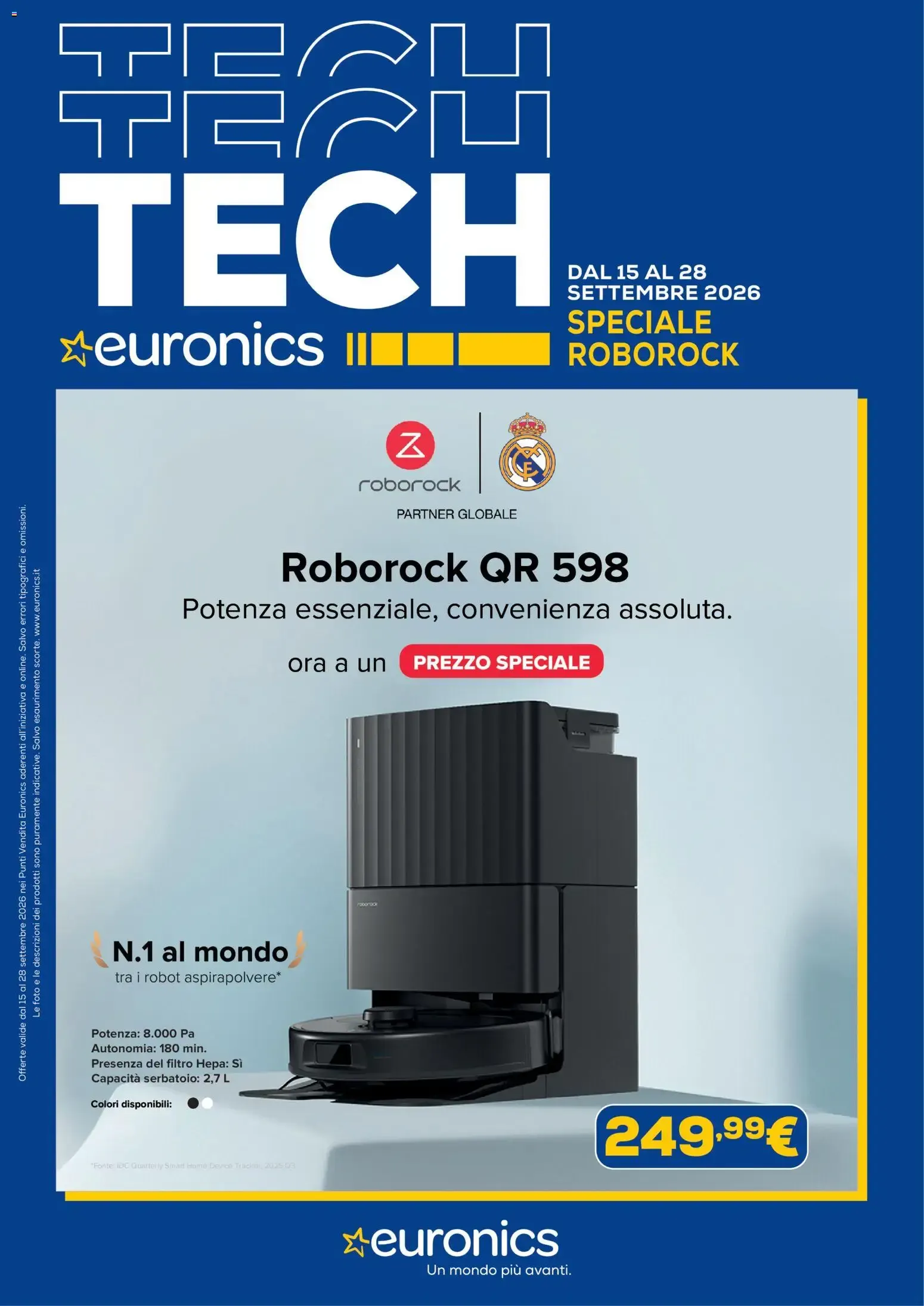Nuovo Euronics volantino Roborock dal 15/09/2026 > offerte anteprima 🛍️ da 15 settembre a 28 settembre di 2026 - Pagina del volantino 1