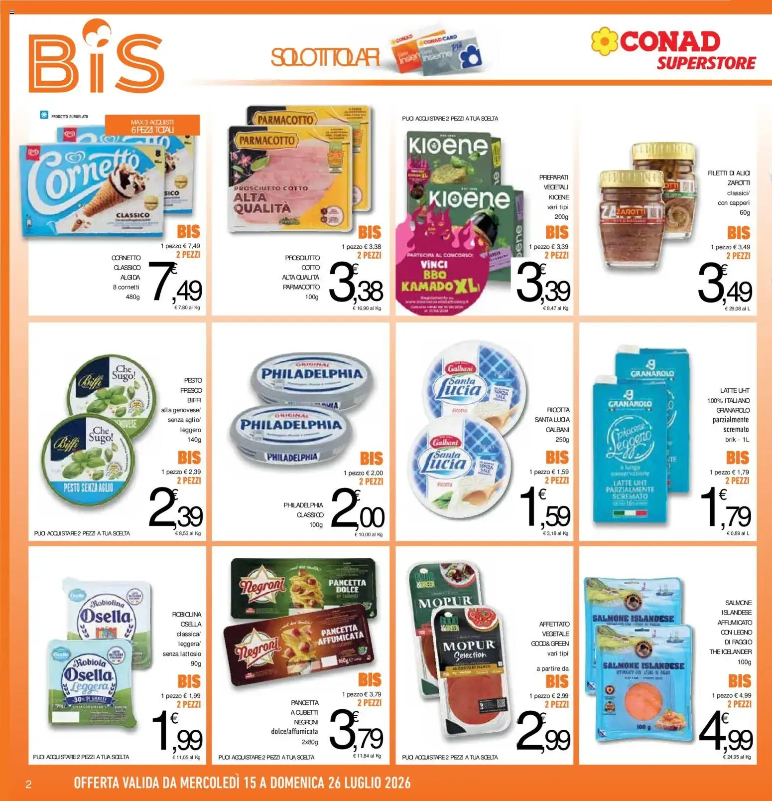 Volantino Conad dal 15/07/2026 > Anteprima da 15 luglio a 26 luglio di 2026 - Pagina del volantino 2