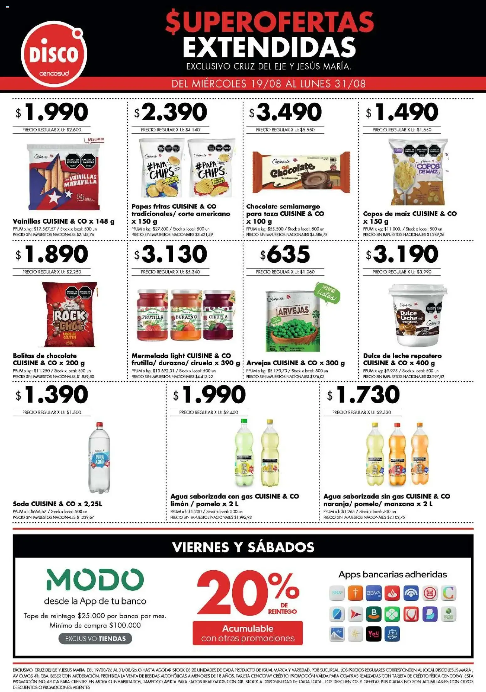 Ofertas de Disco - Superofertas extendidas - Cruz del Eje y Jesus Maria del 19/08/2026 - 31/08/2026 19 de agosto al 31 de agosto 2026 - Página 6 del catálogo