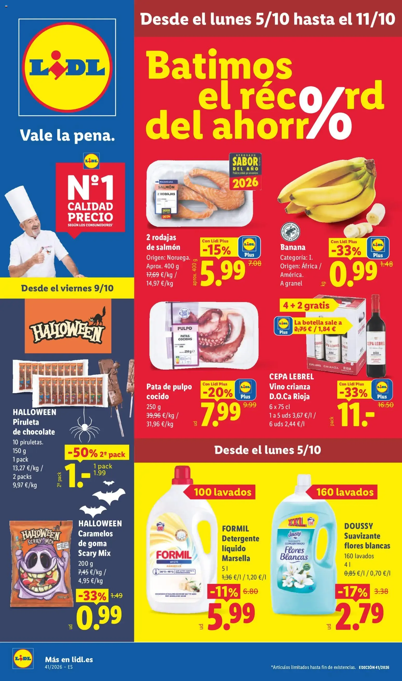 Catálogo de Lidl folleto del 05/10/2026 | Ofertas 5 de octubre al 11 de octubre 2026 - Página 1