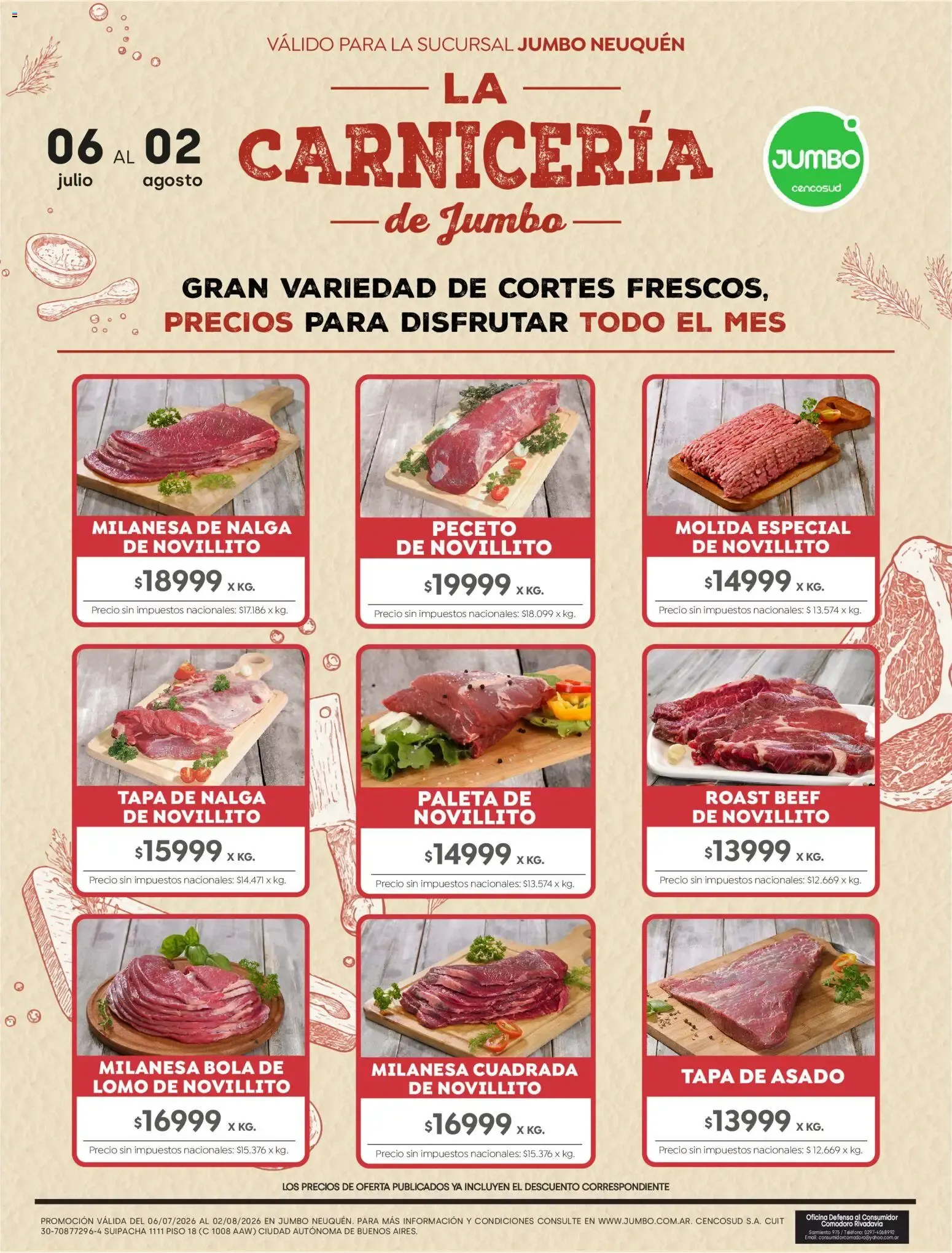 Jumbo - La Carnicería de Jumbo del 06/07/2026 - 02/08/2026