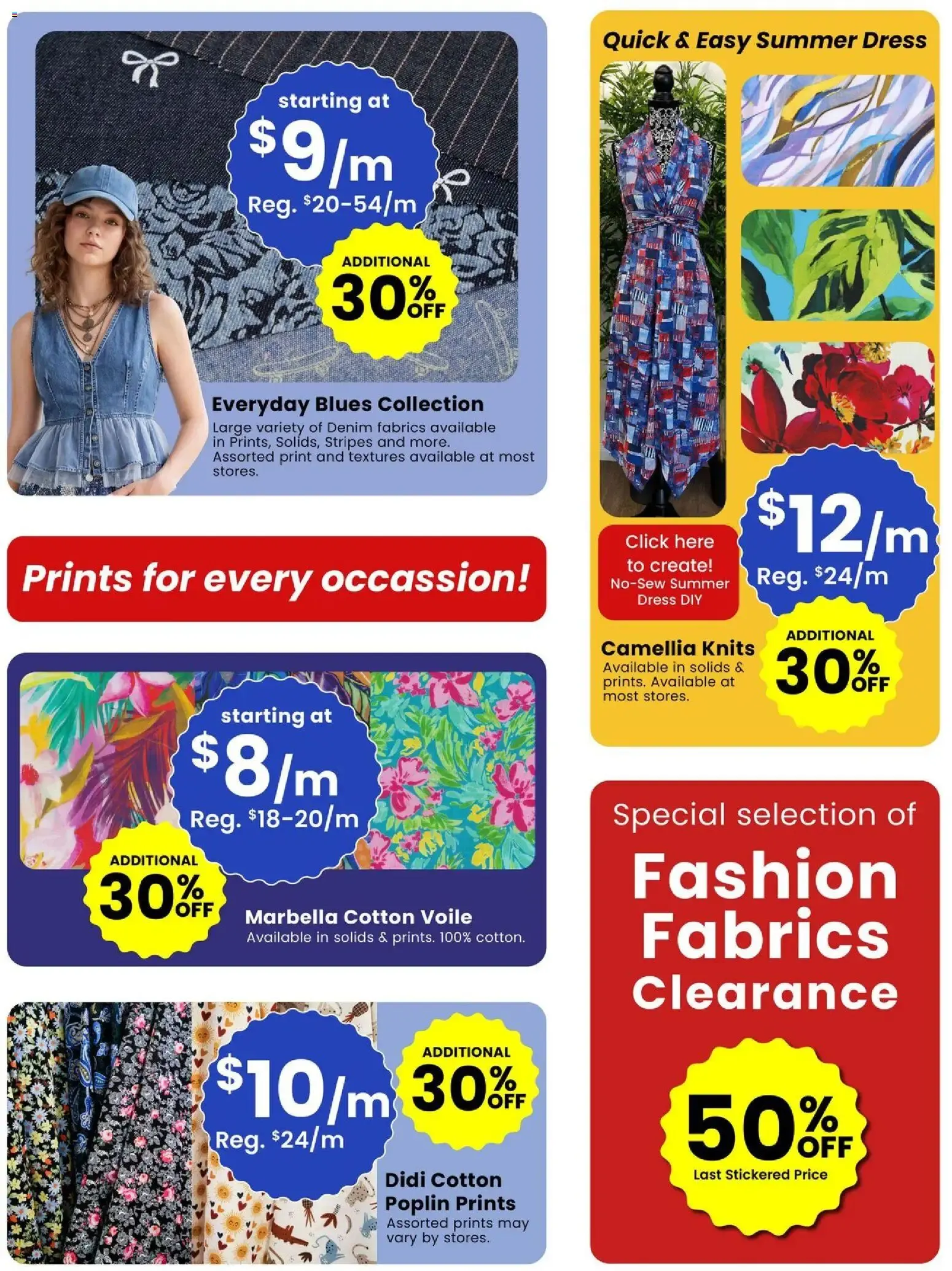 FABRICLAND CLEAN SWEEP Sale from August 1 to August 31 2026 - flyer page 4