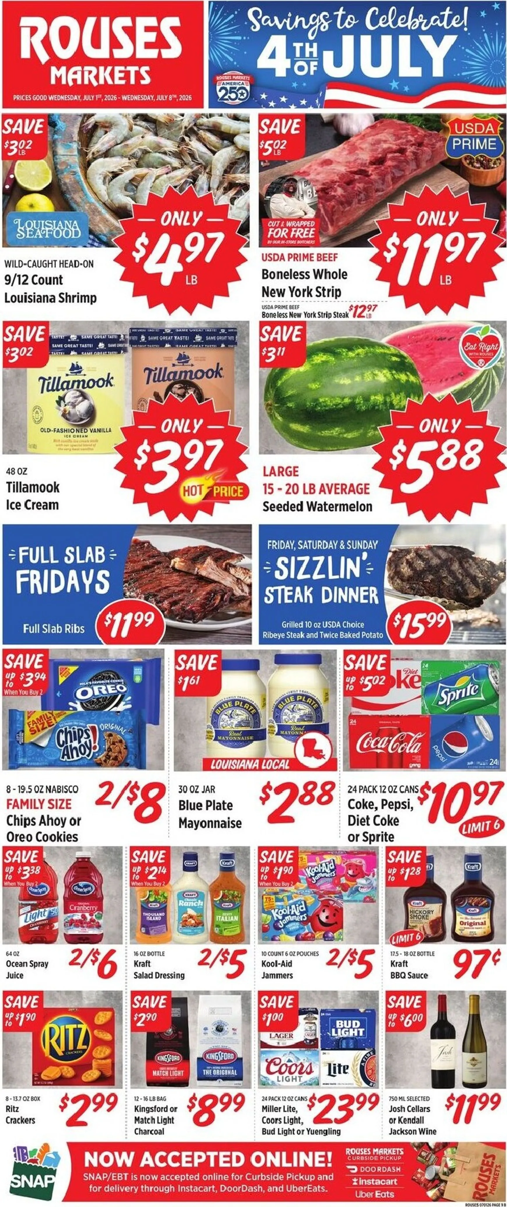 Weekly ad Rouses Markets from July 1 to July 8 2026 - Page 1