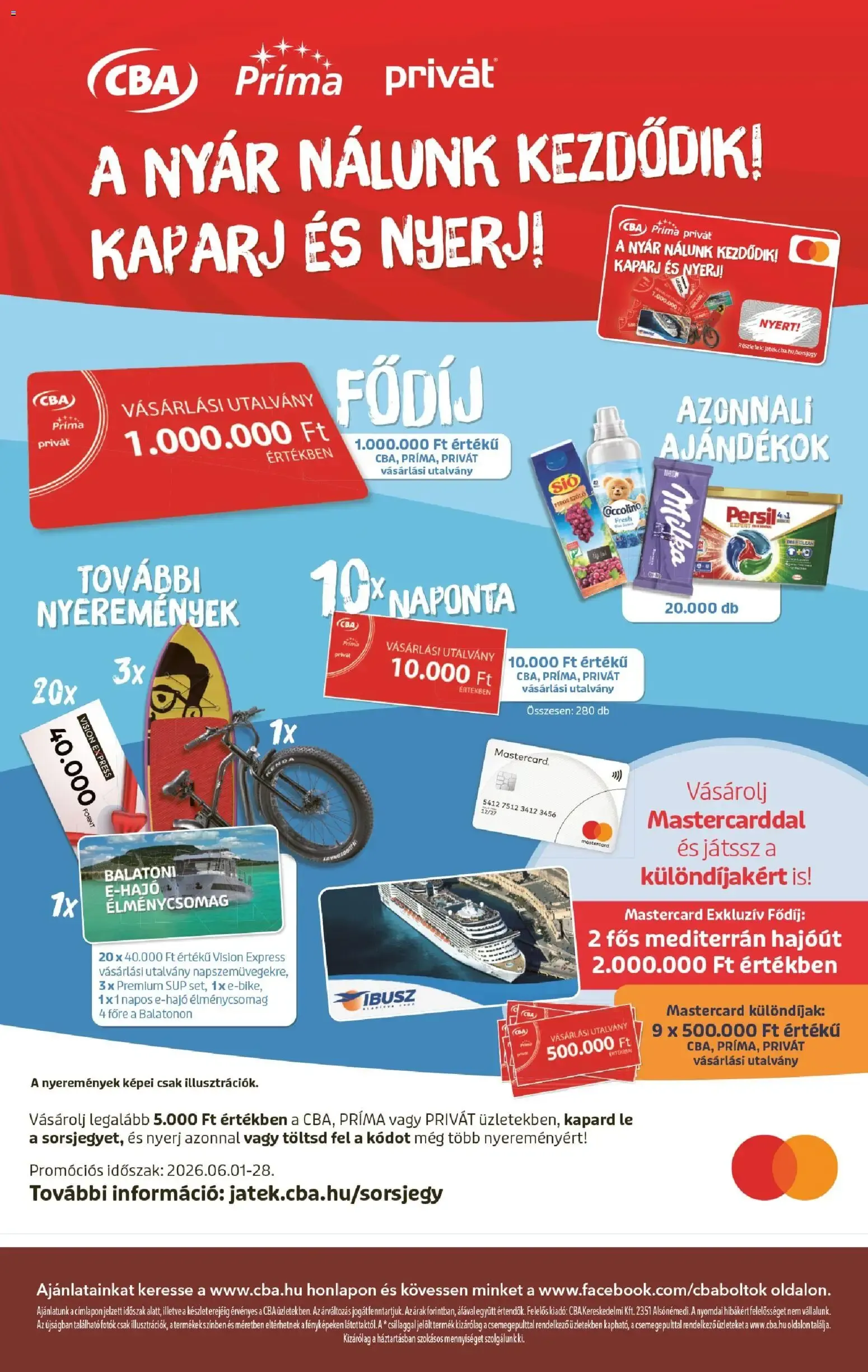 Katalógus CBA akciós újság - 2026.06.11. -tól/töl > akció, lapozható szórólap 🛍️ június 11.-tól június 17.-ig 2026. - Oldal 8