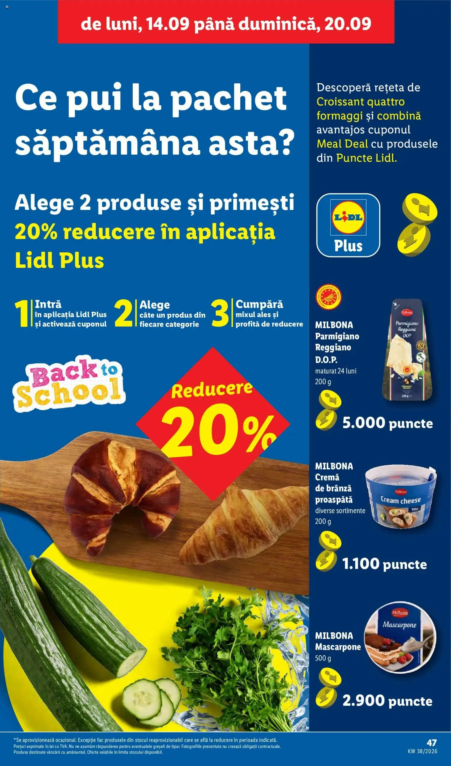 Catalog Ieftin și înainte, și după ziua de salariu. de la 14 septembrie până la 20 septembrie 2026 - Revista Pagina 47