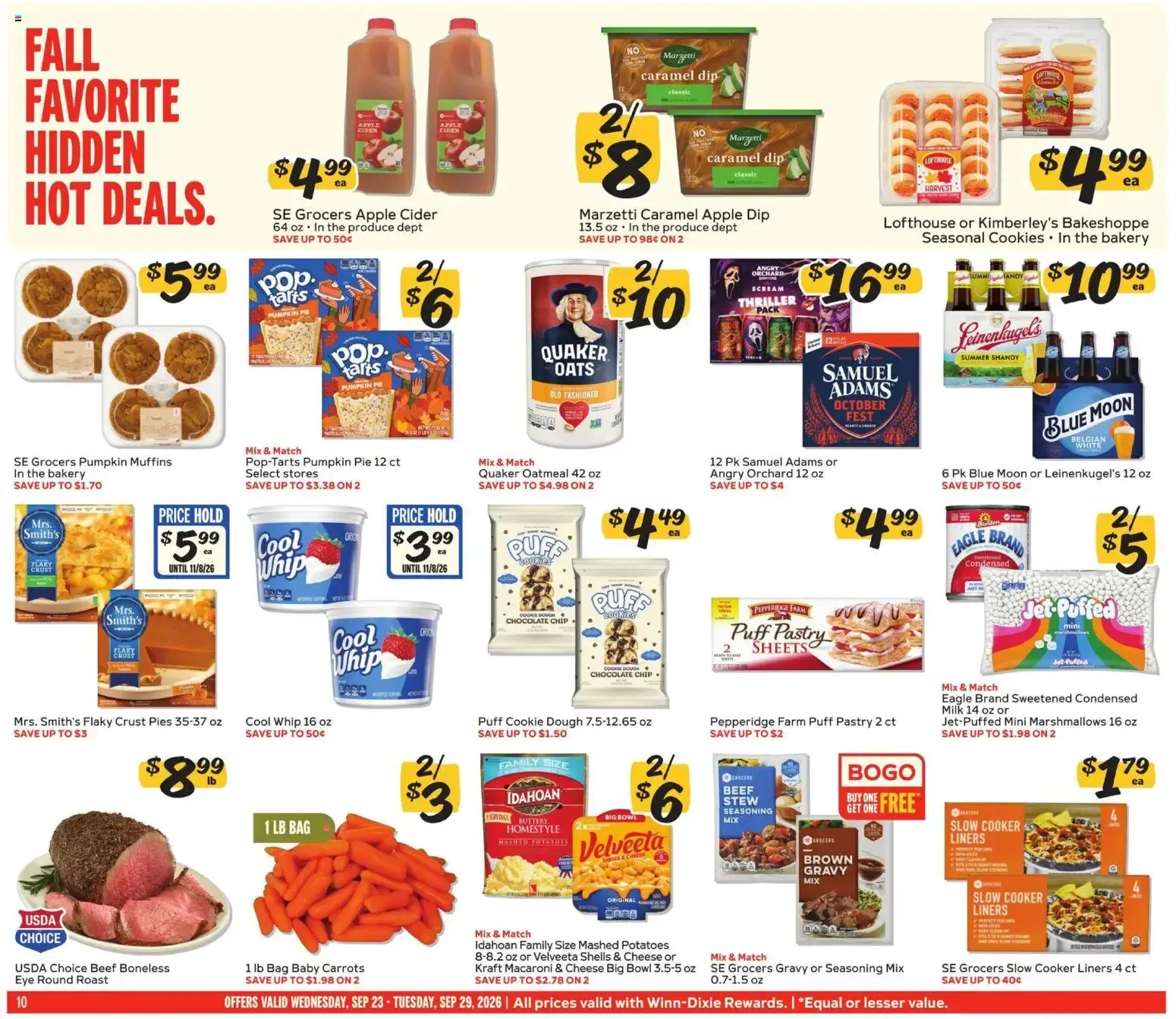 Weekly ad Winn Dixie Weekly Ad (09/23 - 09/29 2026) - Flyer from September 23 to September 29 2026 - Page 10