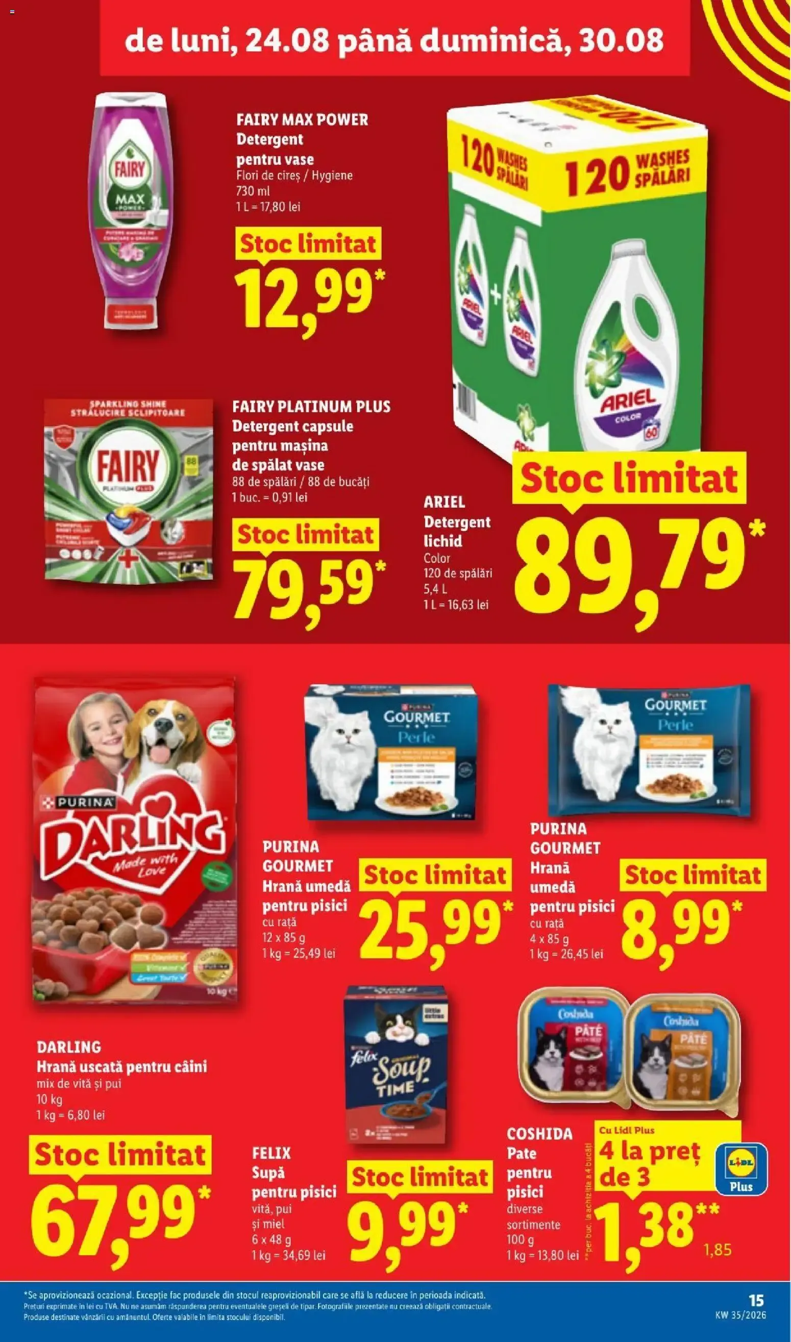 Catalog LIDL: Ieftin și înainte, și după ziua de salariu (Ofertas del 24 al 30 de agosto de 2026) de la 24 august până la 30 august 2026 - Revista Pagina 15
