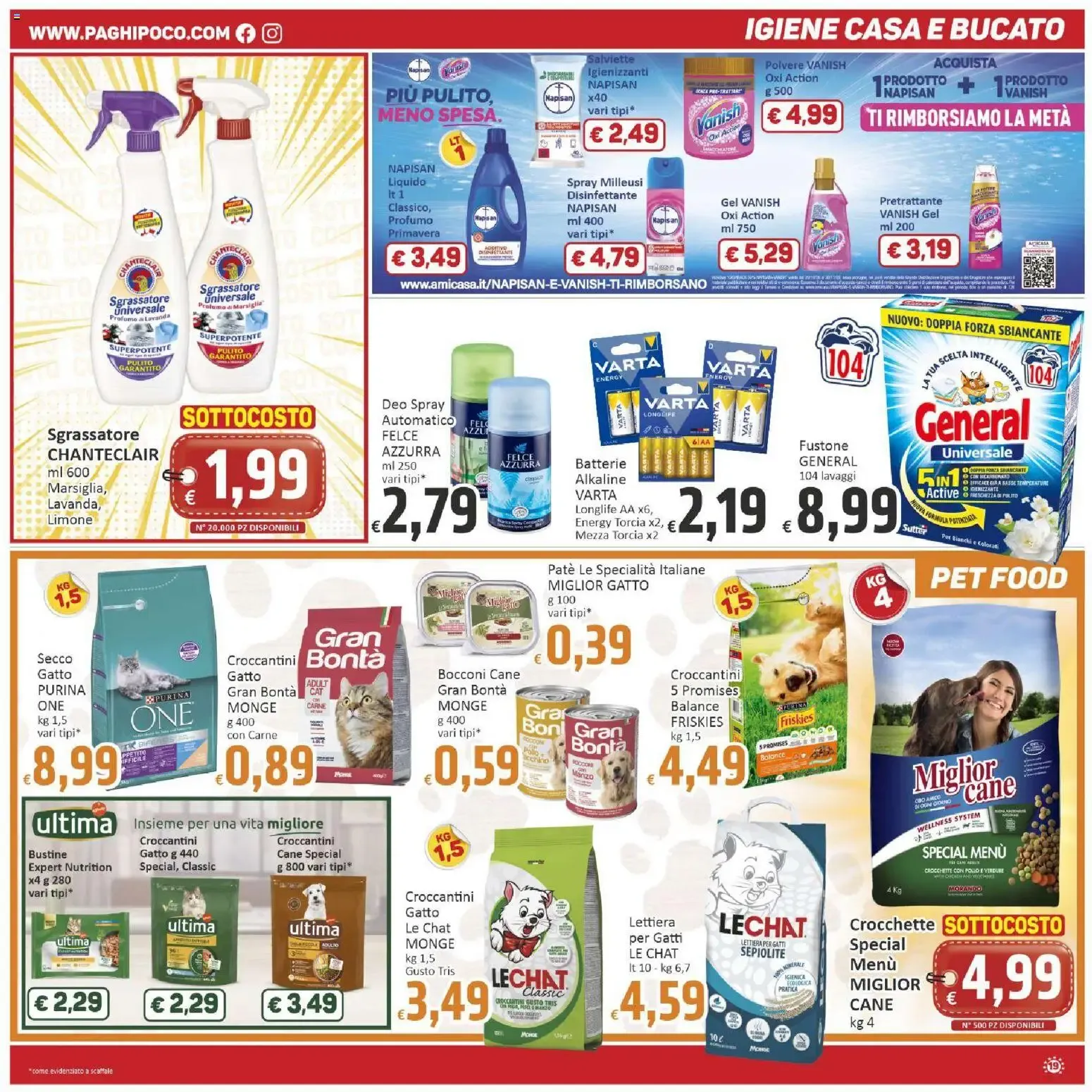 Supermercati Paghi Poco - Sottocosto da 23 ottobre a 2 novembre di 2026 - Pagina del volantino 19