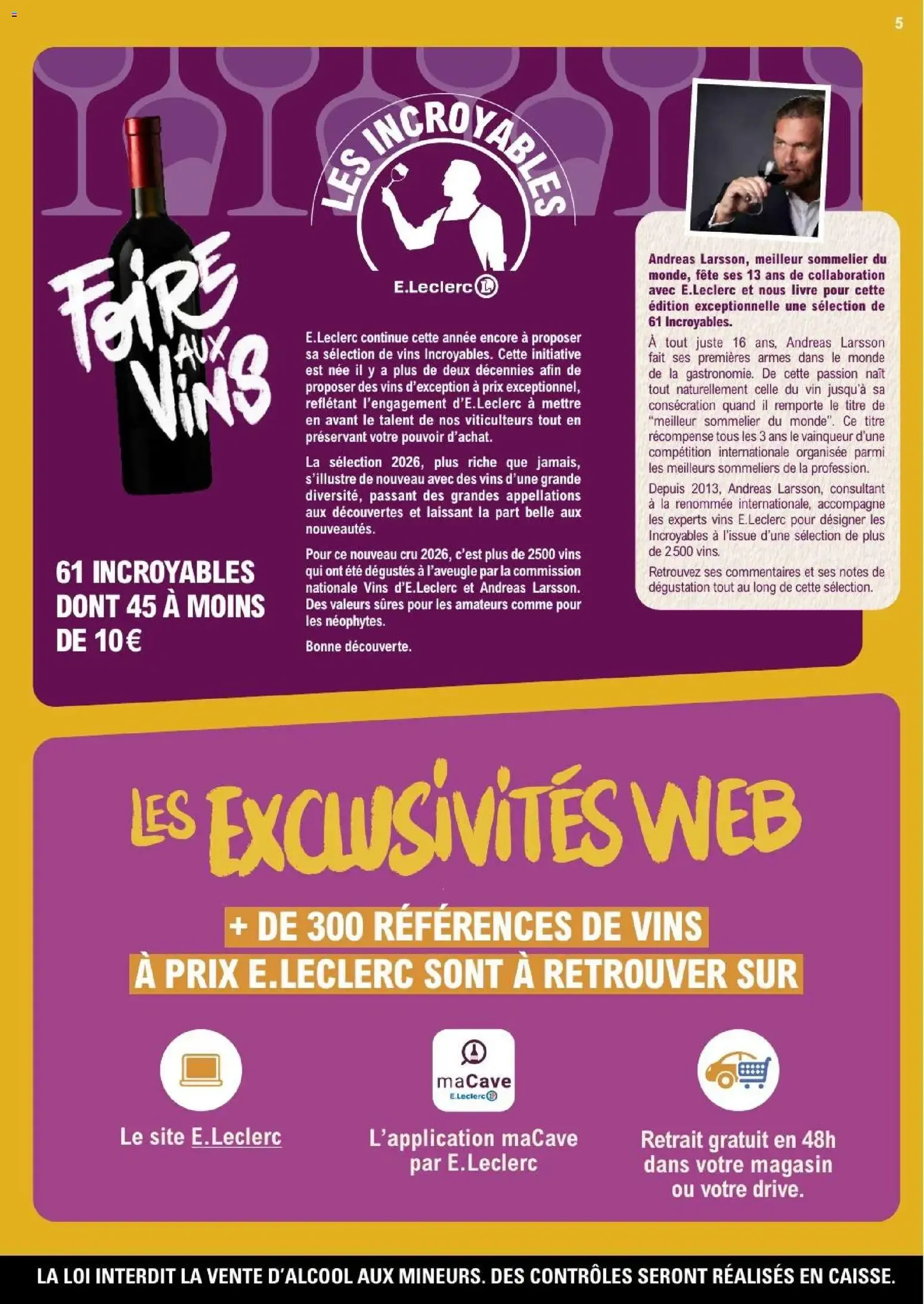 E.Leclerc La Foire aux Vins 2026 du 29 septembre au 10 octobre 2026 - Catalogue page 5