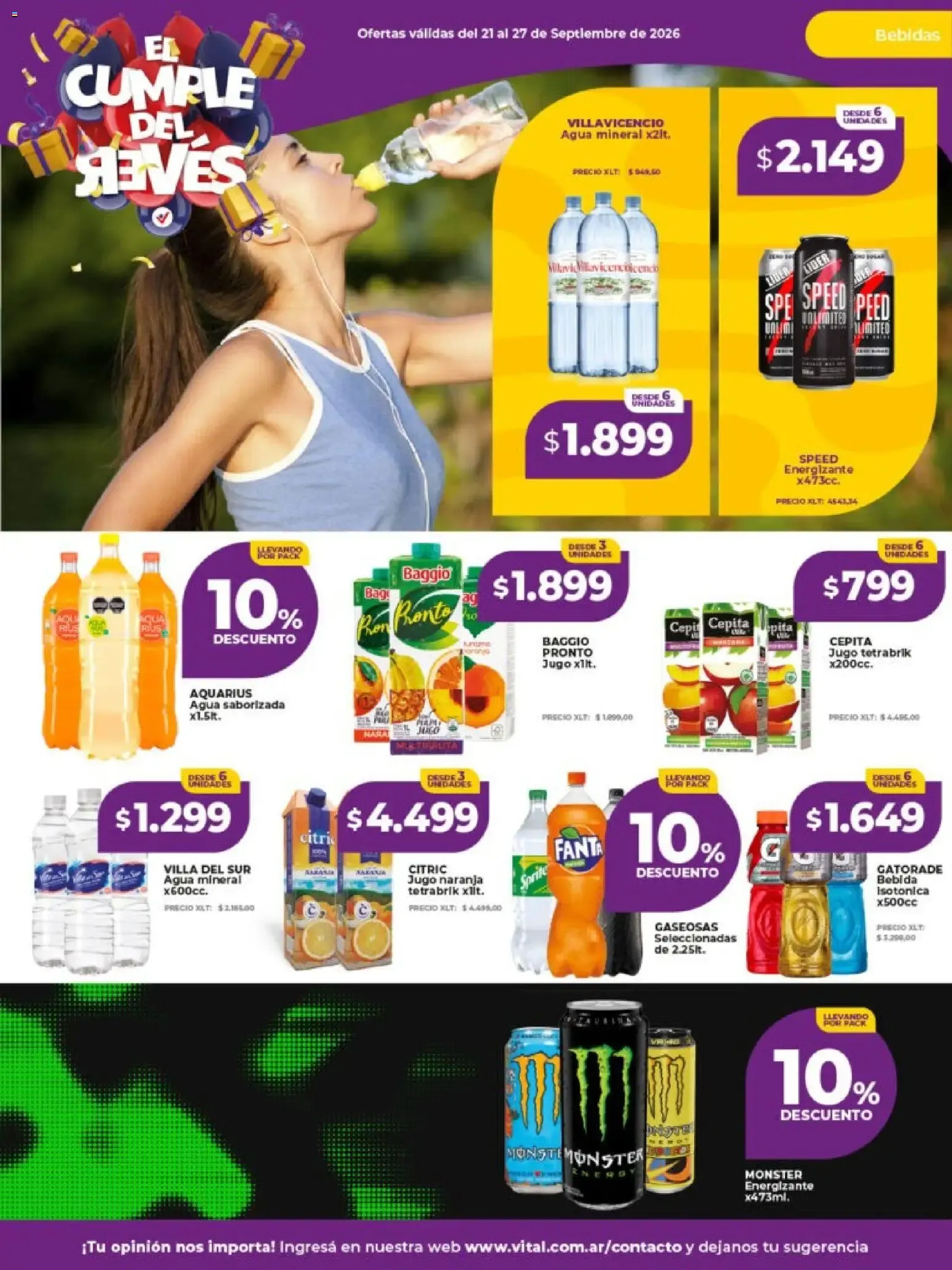 Ofertas de Vital Supermayorista - El Cumple del Jueves 21 de septiembre al 27 de septiembre 2026 - Página 18 del catálogo