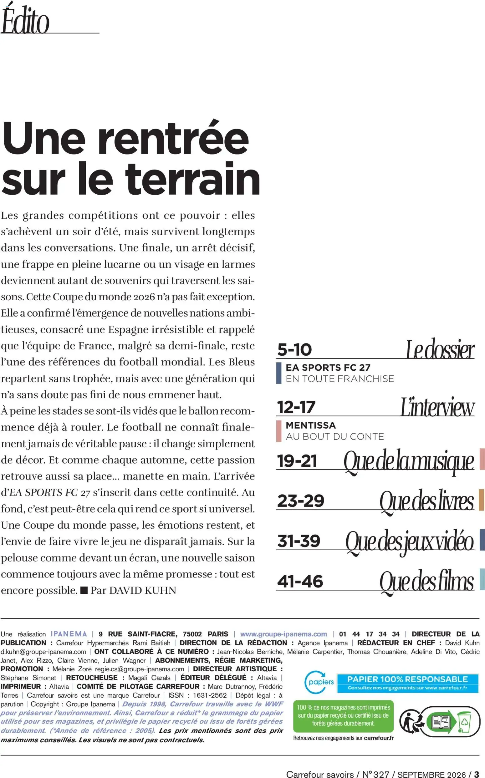 Carrefour SAVOIRS du 1 septembre au 30 septembre 2026 - Catalogue page 3