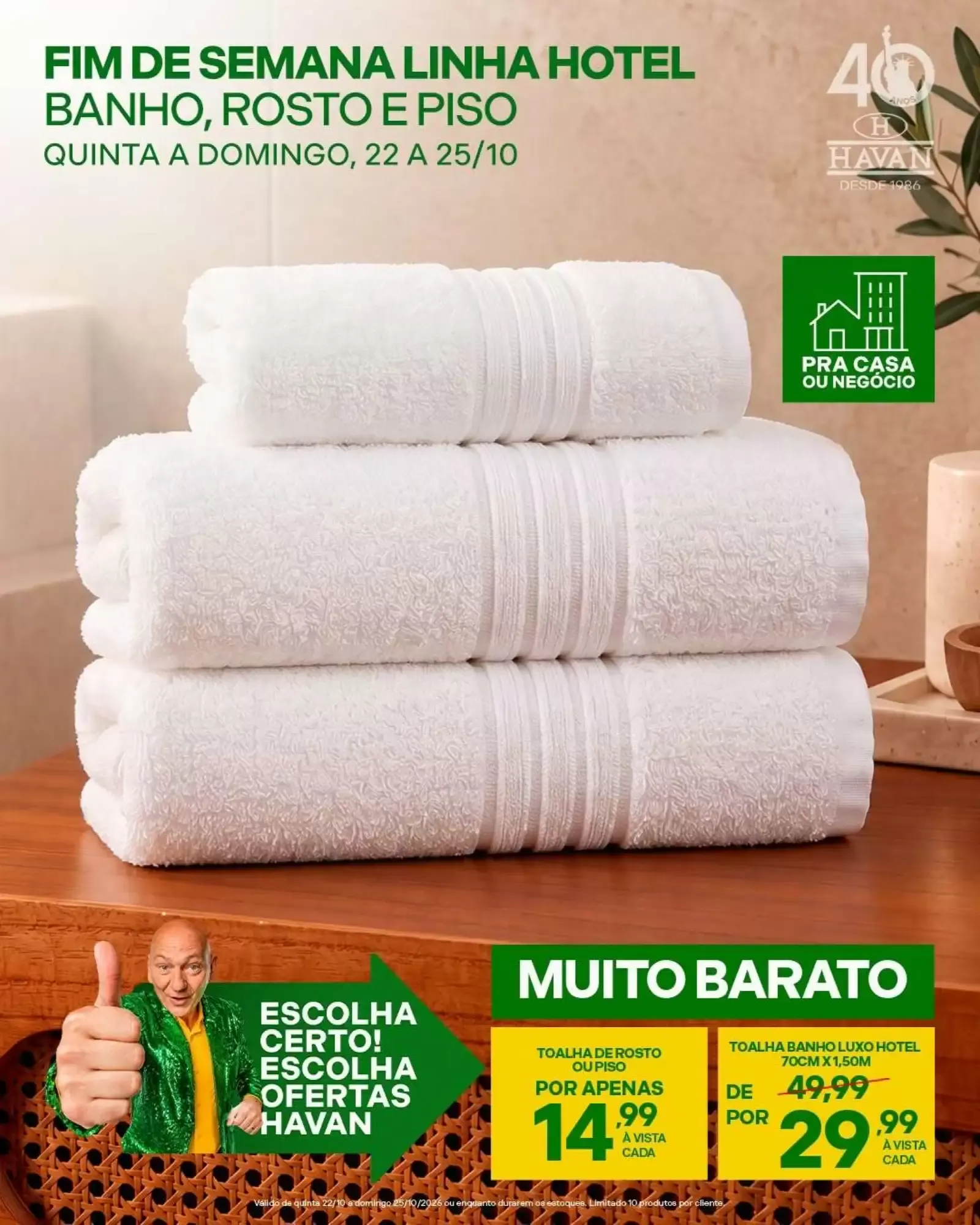 Encarte de Fim de Semana Linha Hotel Lençóis e Fronha 22 de outubro até 25 de outubro 2026 - Pagina 2